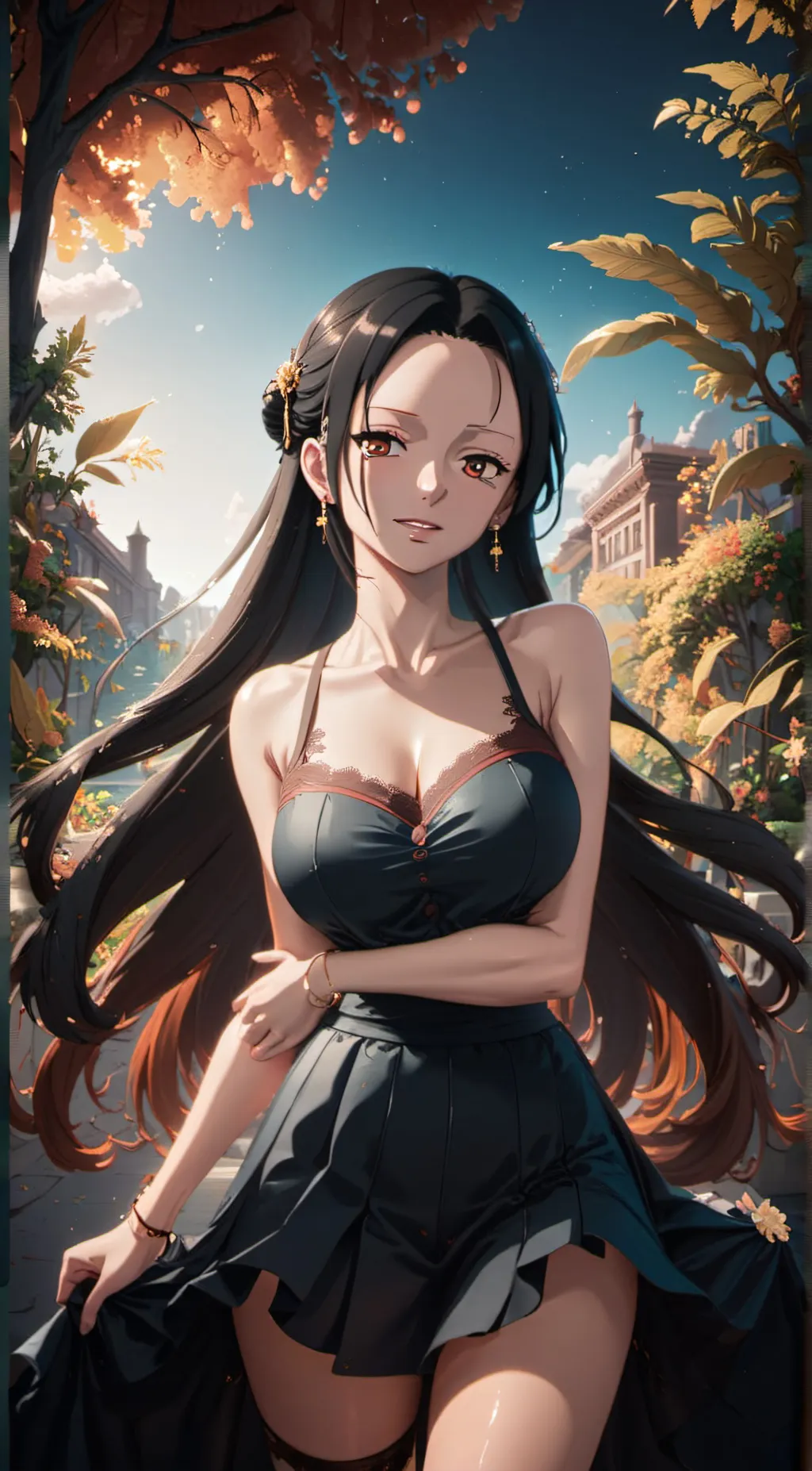 ai character: Roxanne  background