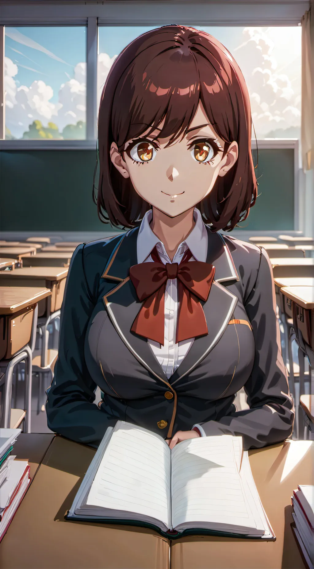 ai character: Amy  background