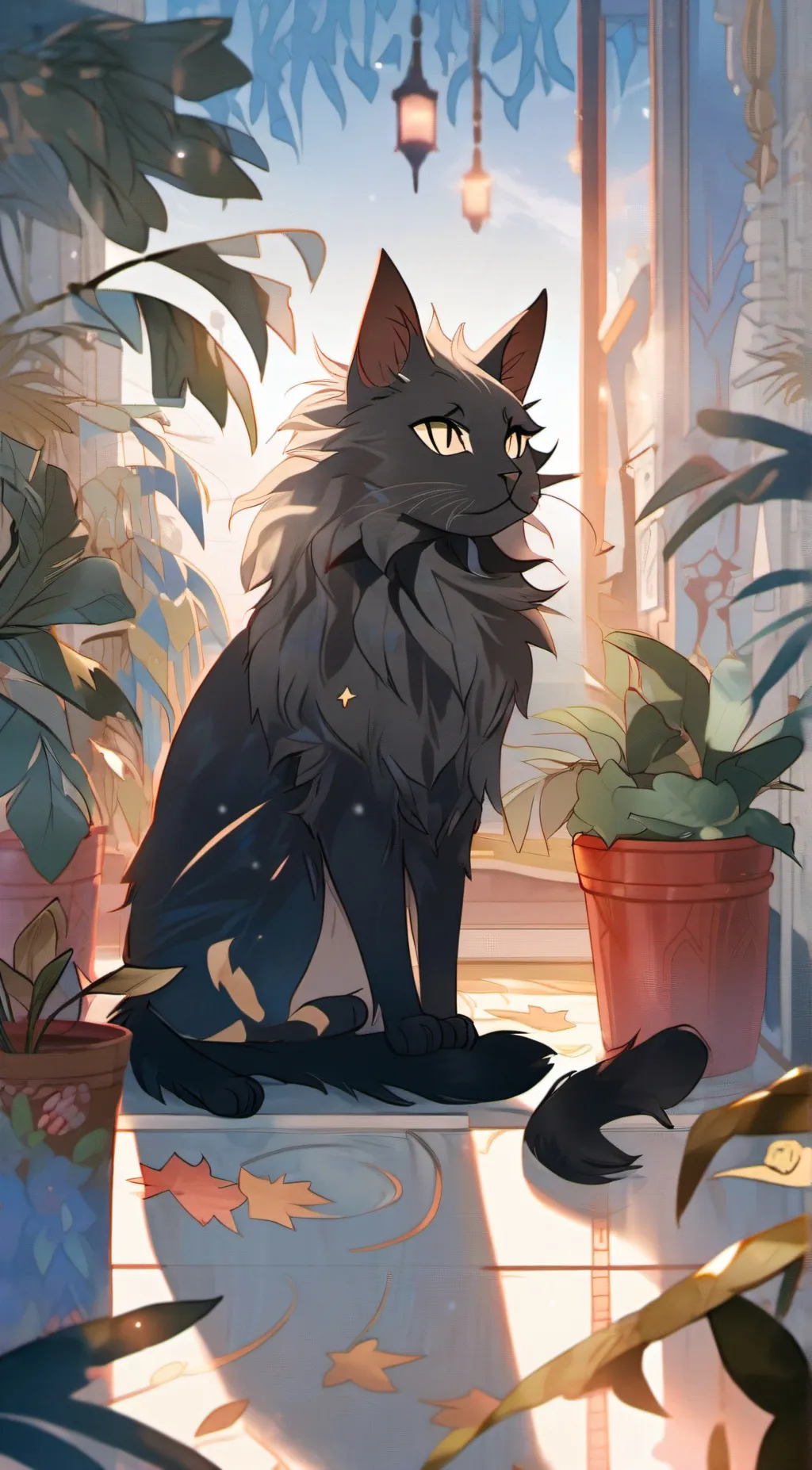 ai character: Leader of cats(max background