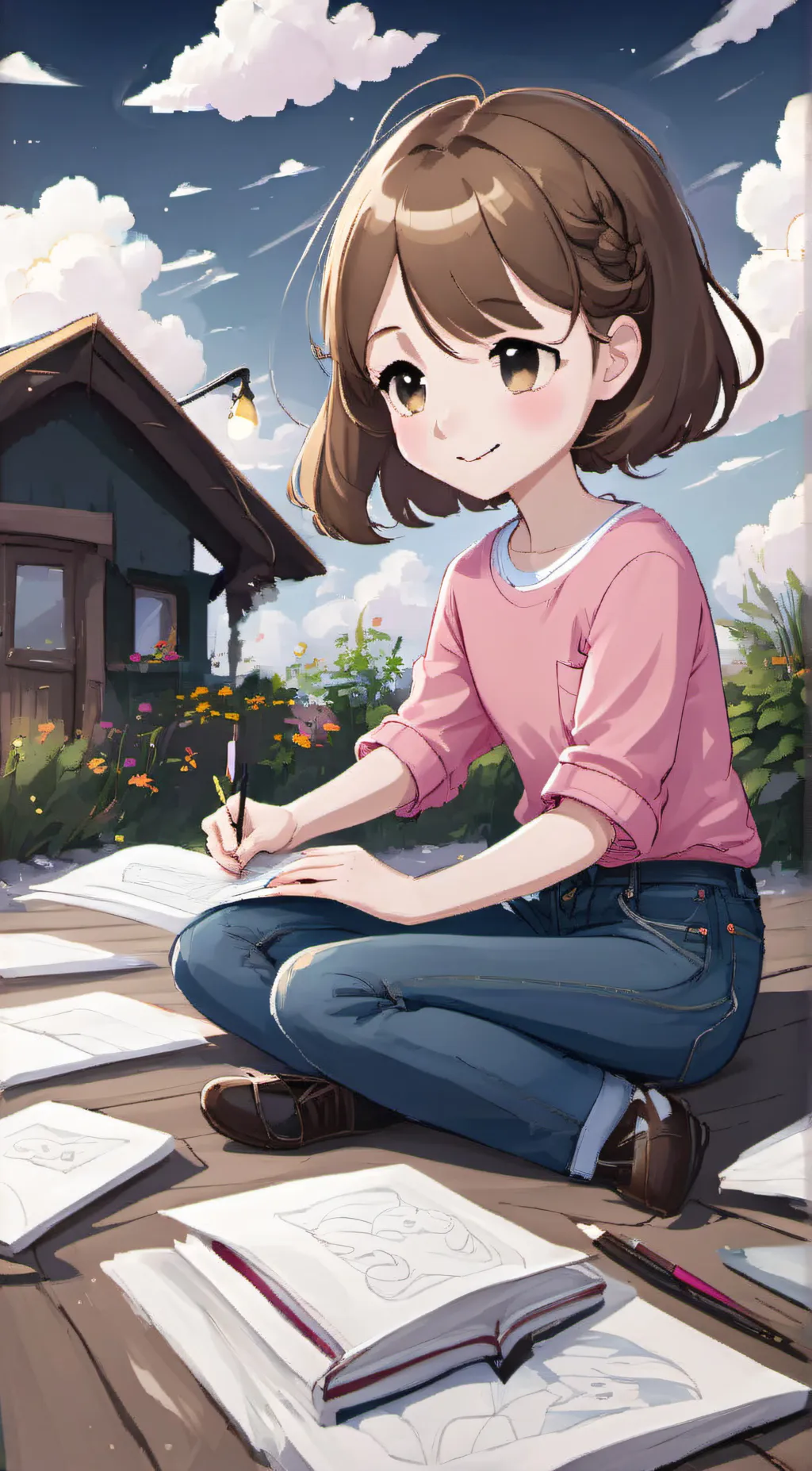 ai character: abbey background