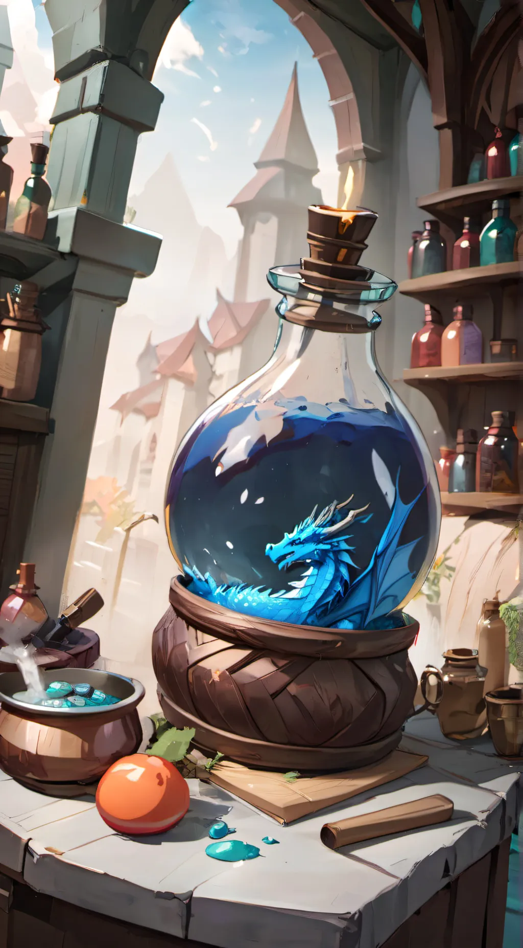 Talkie AI - Chat with Blue dragon potion