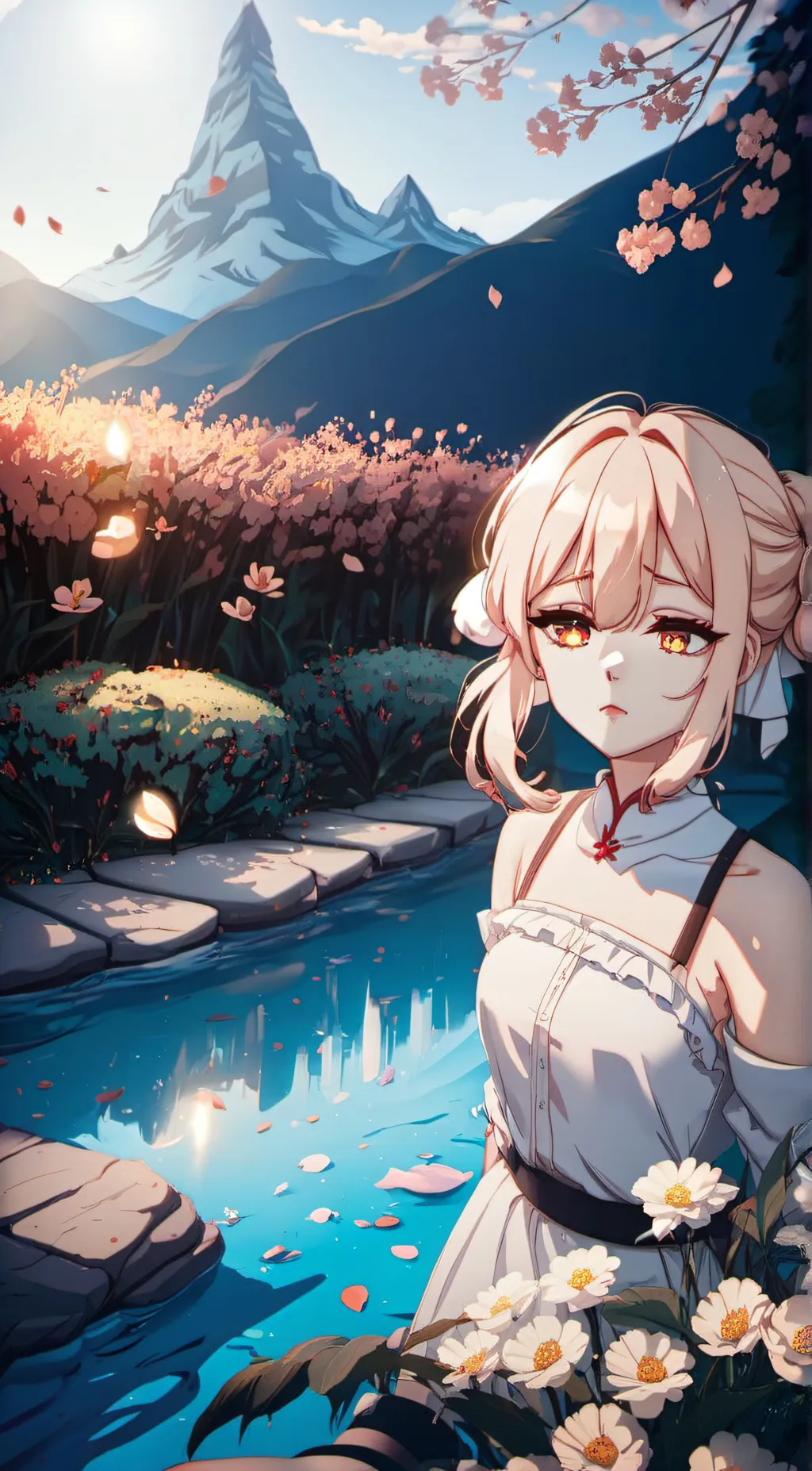 ai character: himawari  background