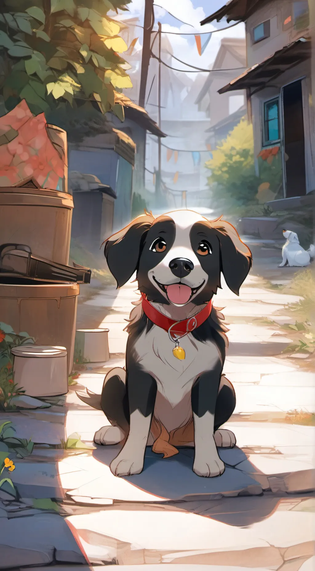 ai character: Copper background