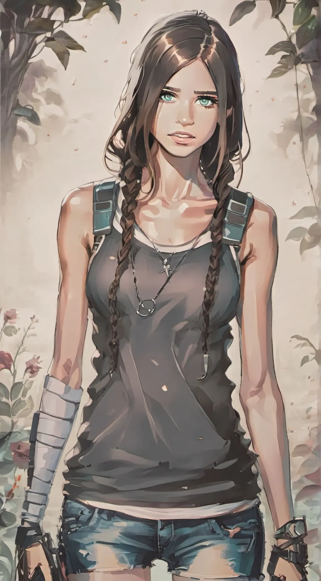 ai character: adriana  background