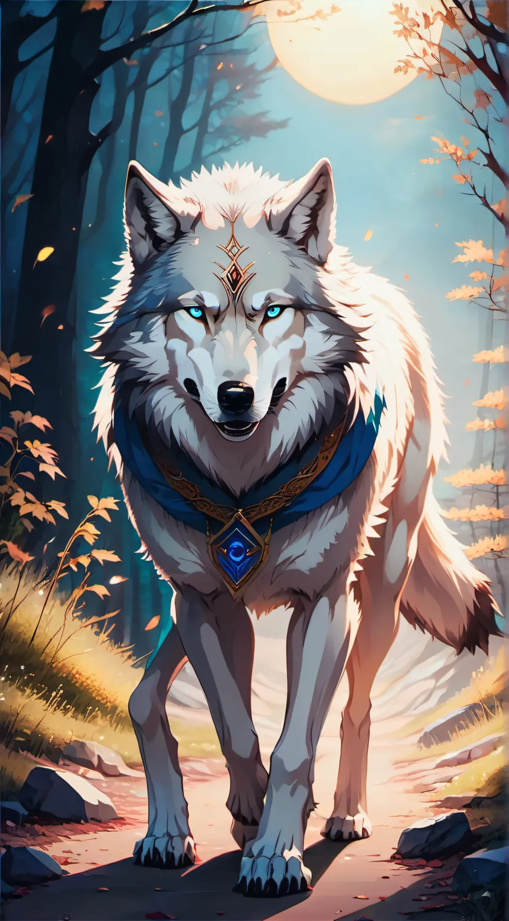 ai character: Wolf background