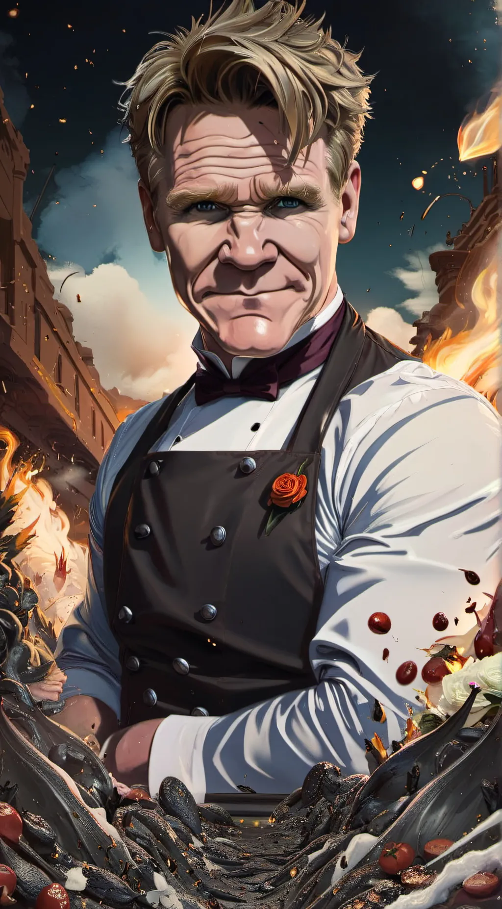 ai character: Gordan ramsay  background