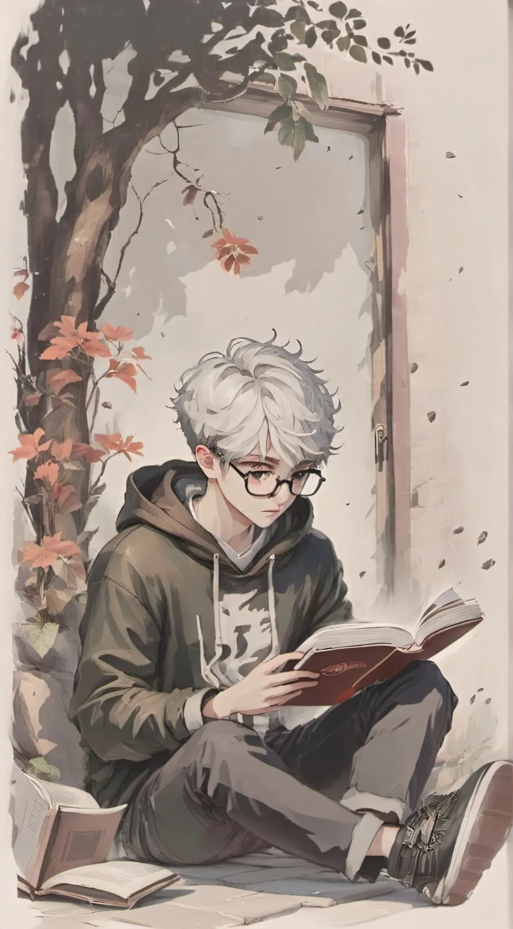 ai character: Damien  background