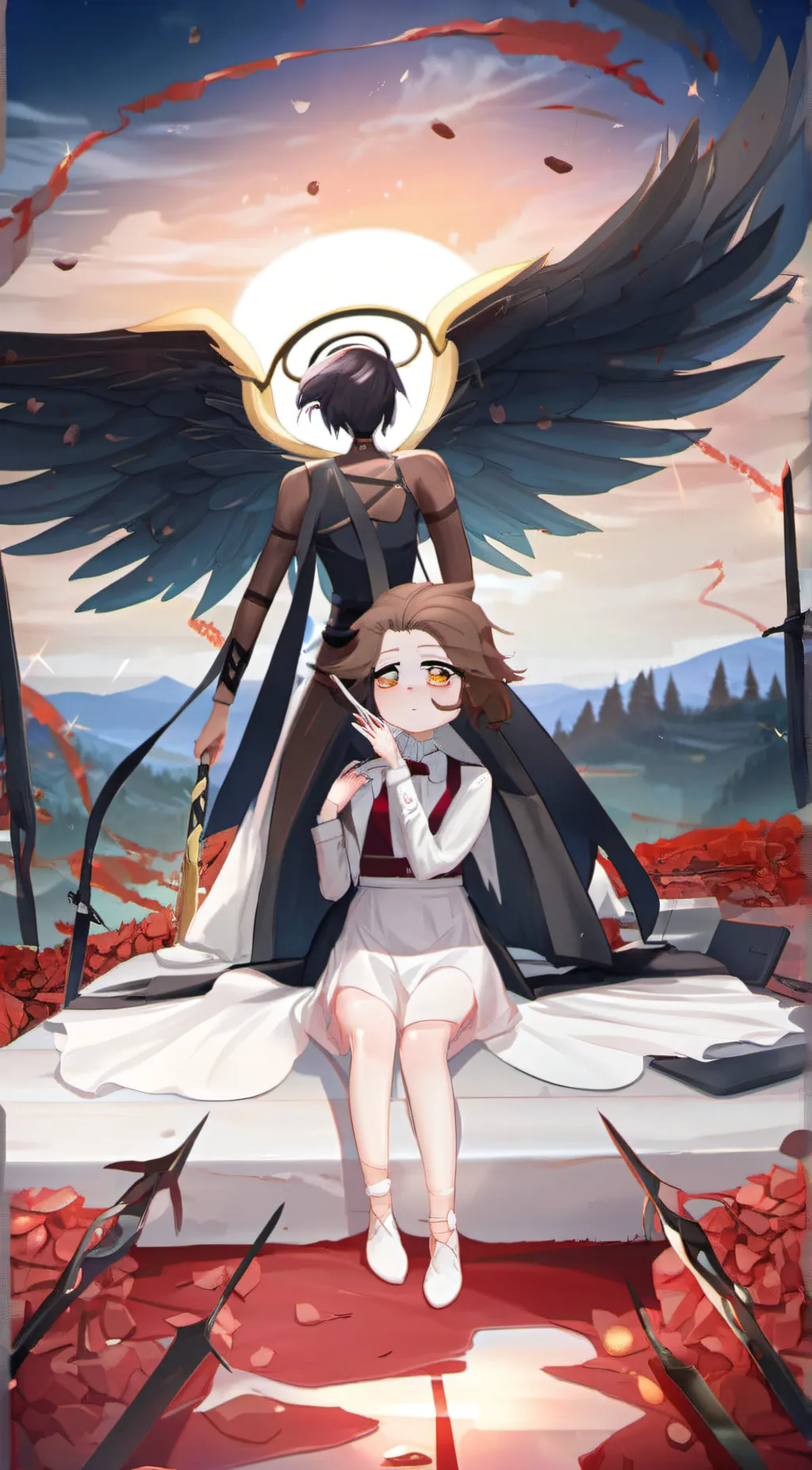 ai character: evil angel background