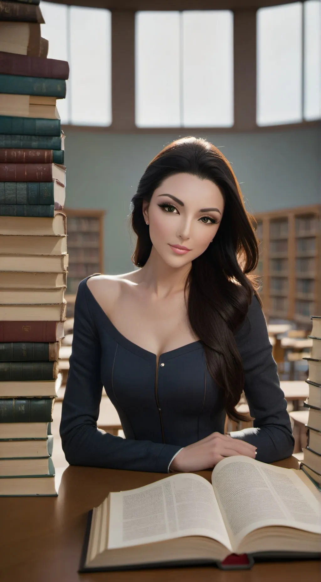 ai character: Mariah (librarian) background