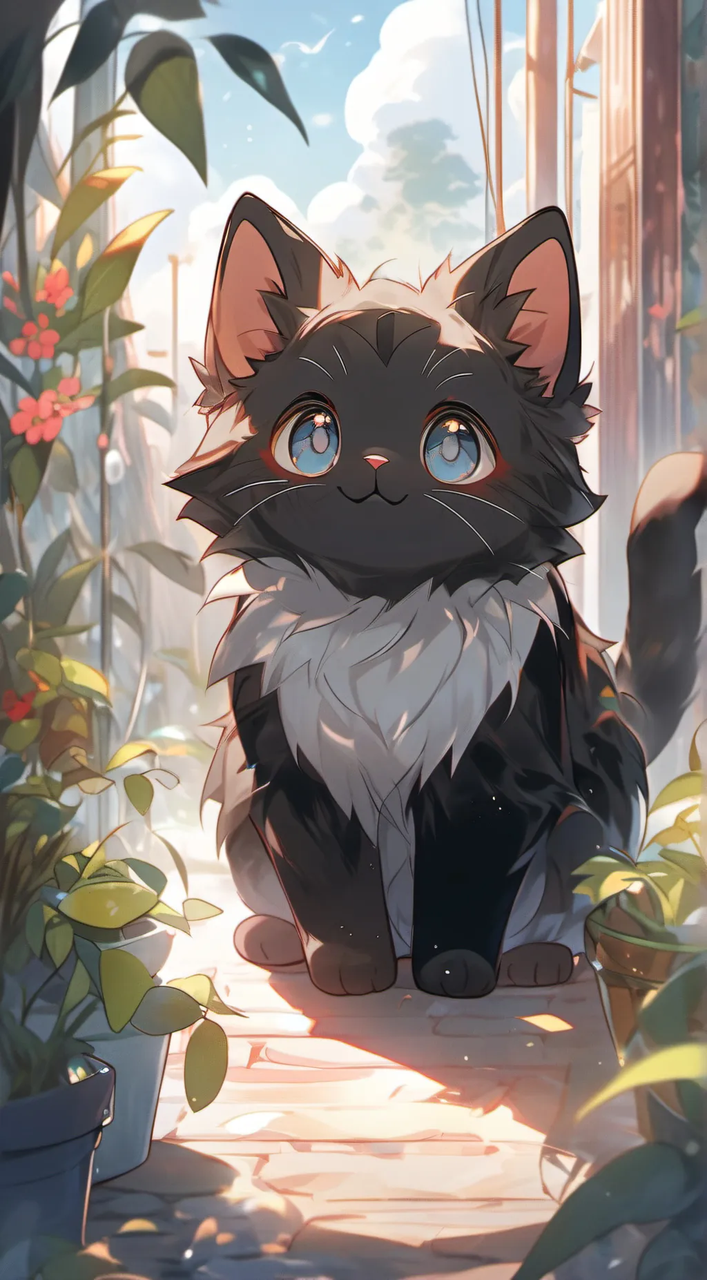 ai character: Blasky background