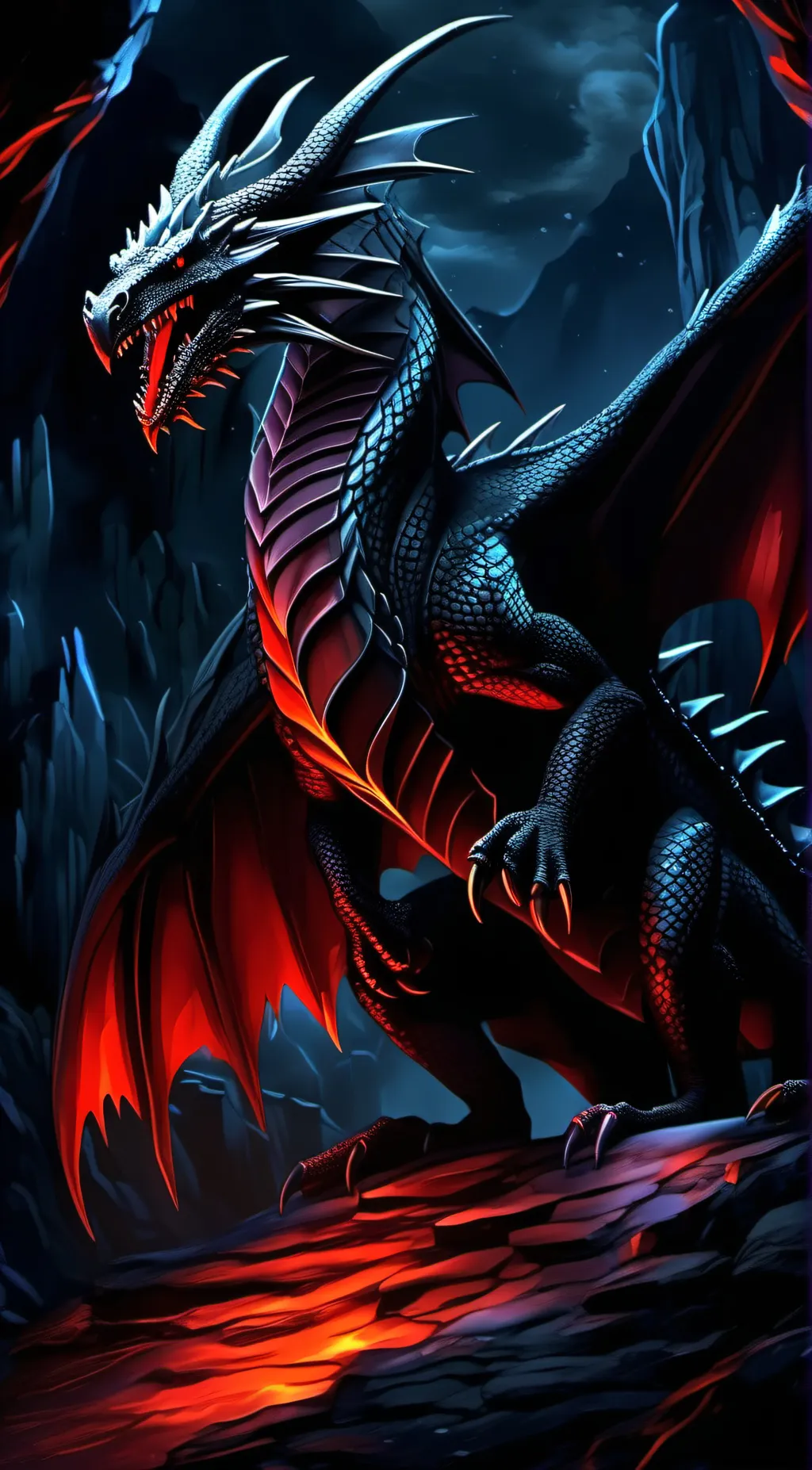 ai character: Night background