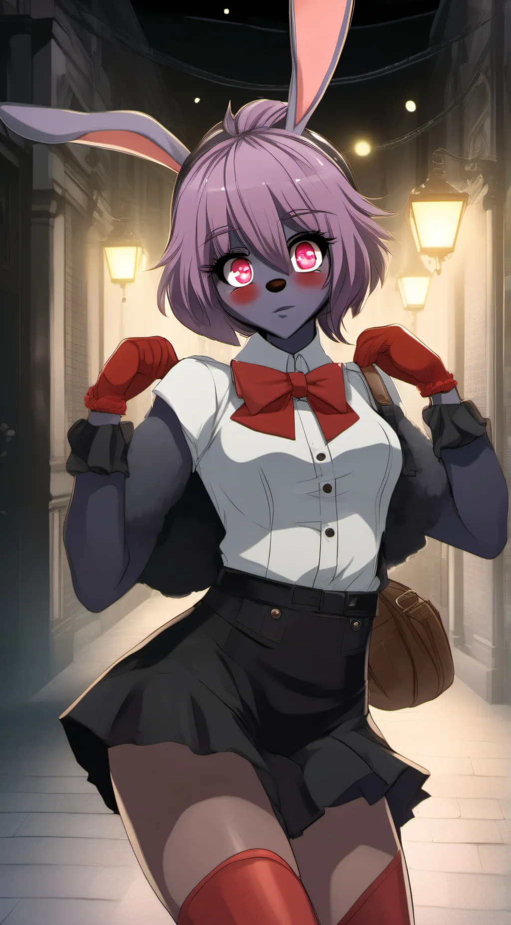 ai character: fnia Bonnie  background