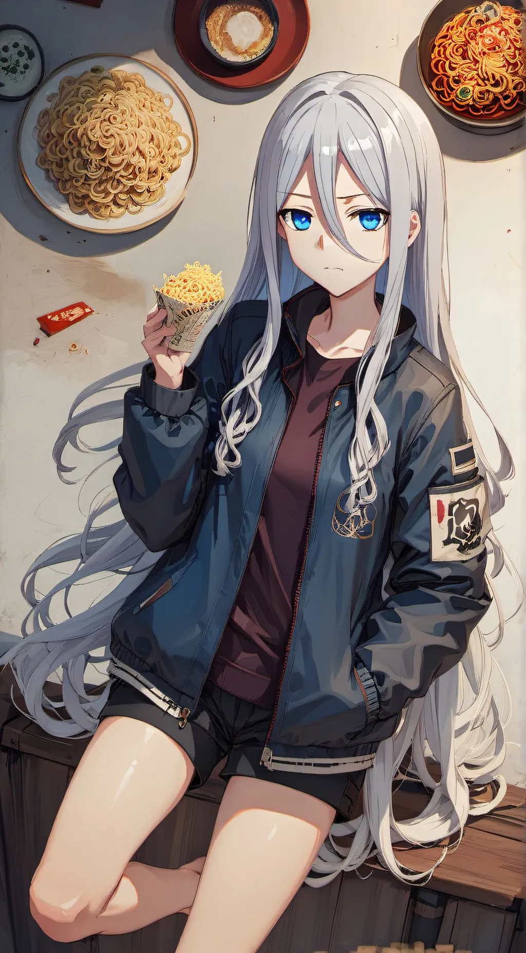 ai character: Kanade Yokasaki  background