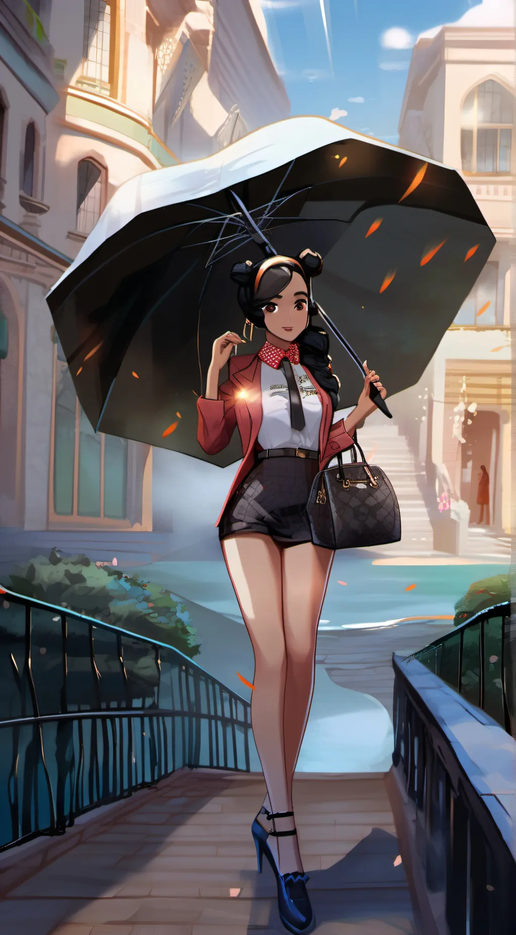 ai character: Rose background