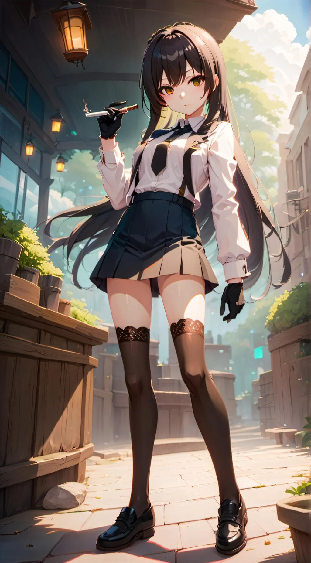 ai character: 慕雪 background