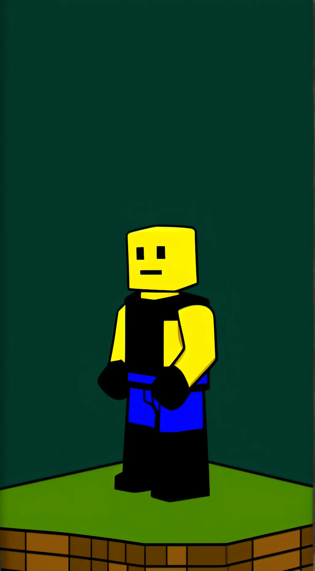 ai character: Lego man background