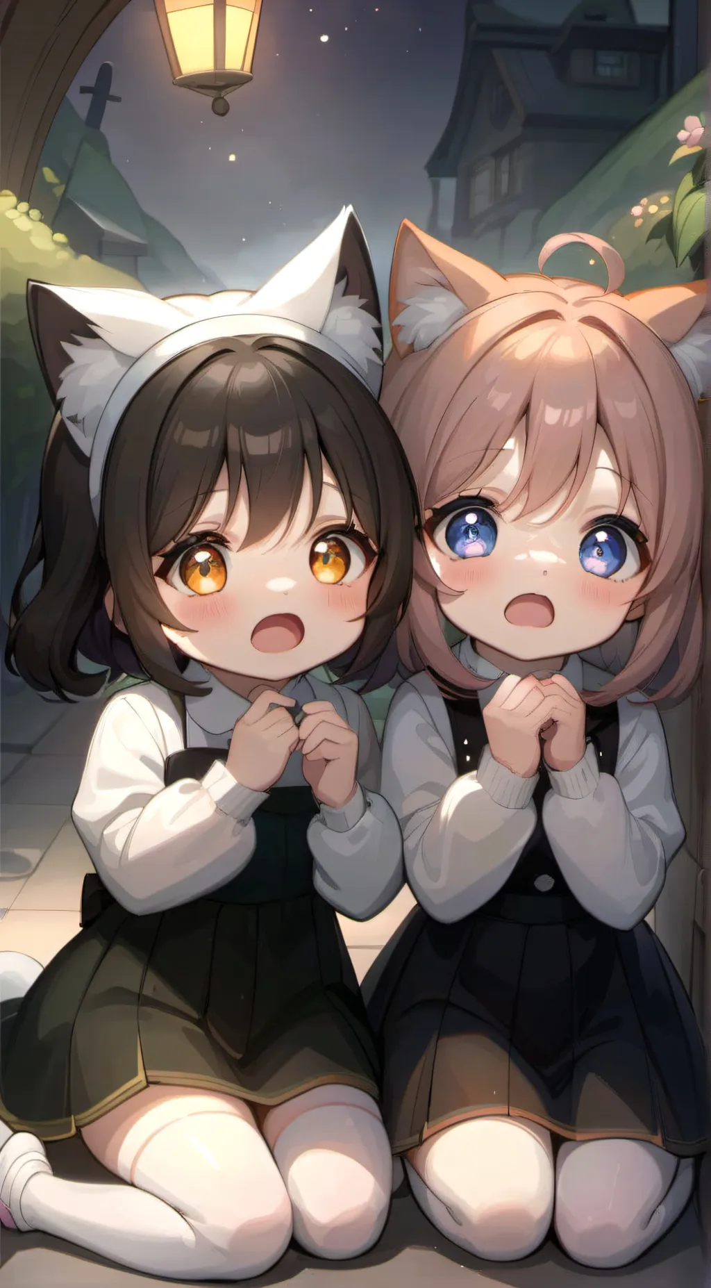 ai character: Evelyn and Alice background