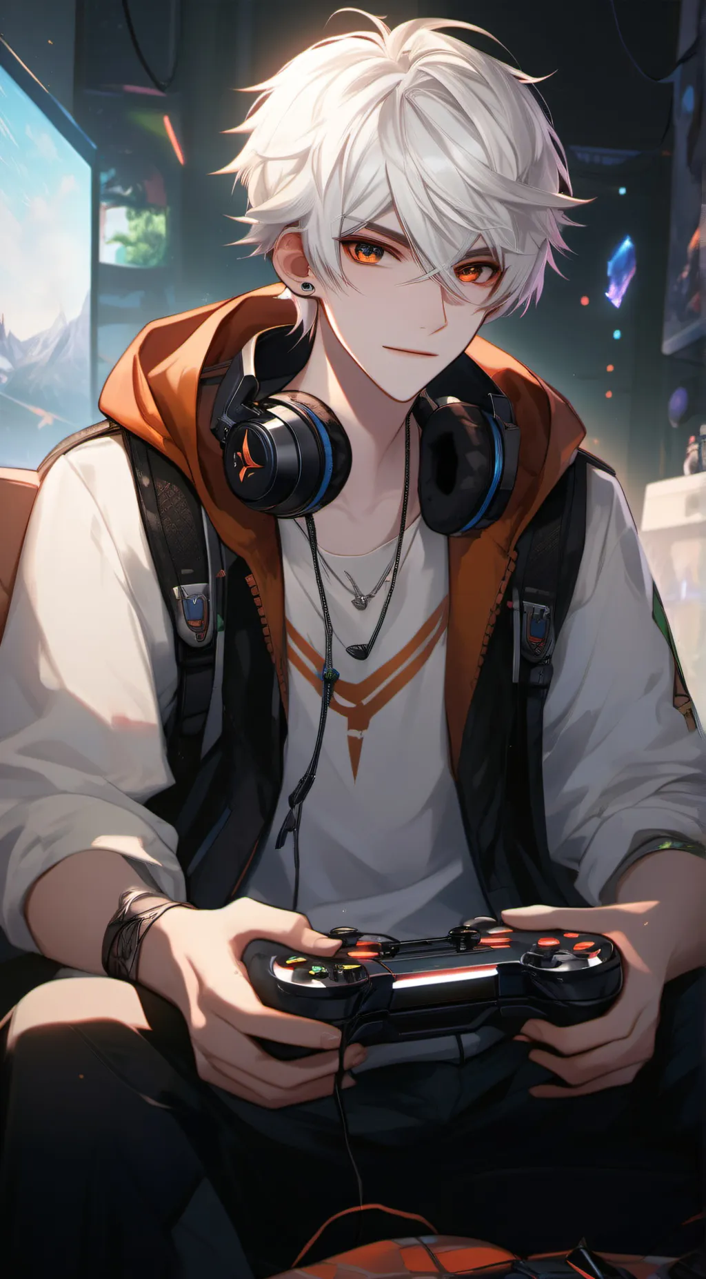 ai character: sam-Bf background