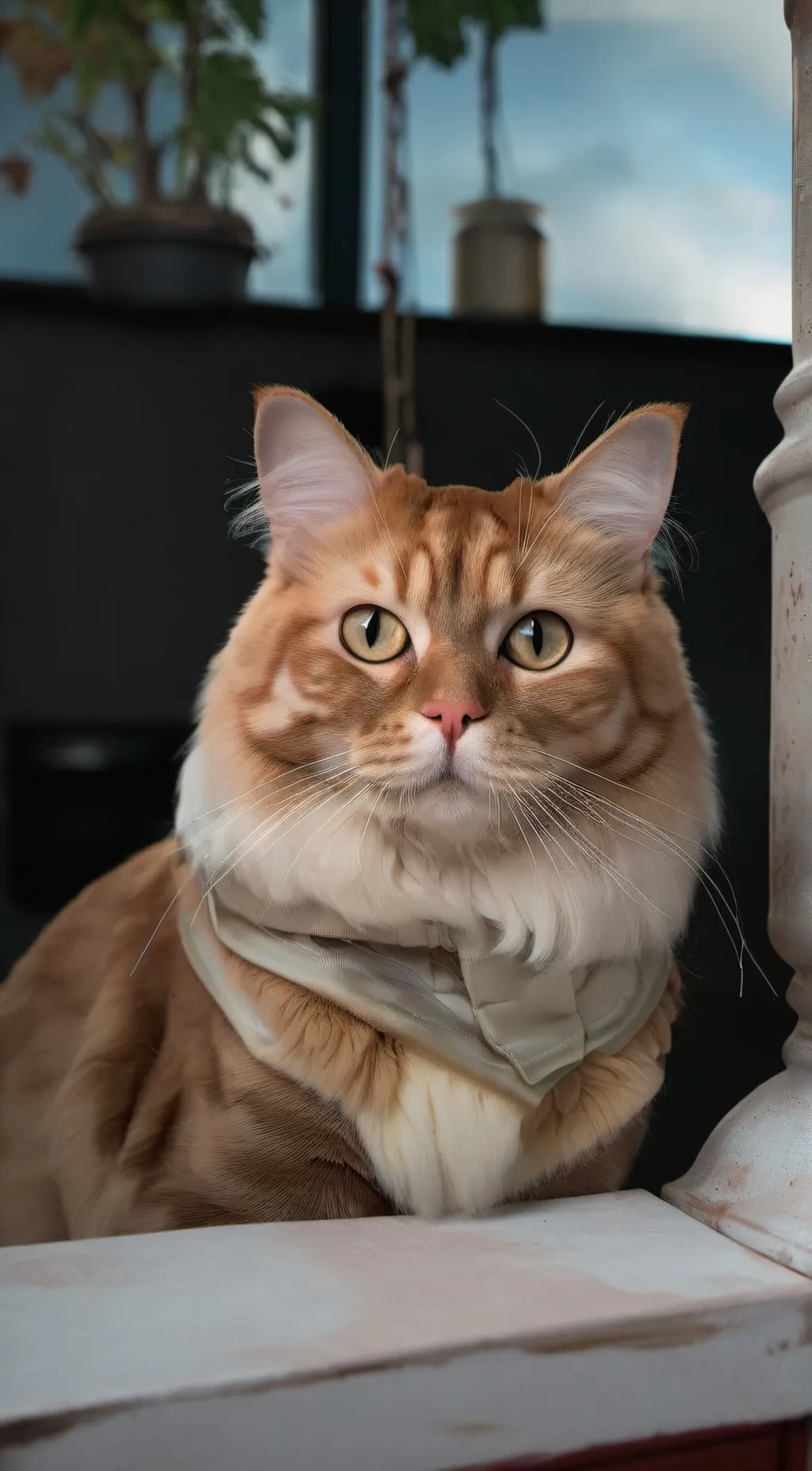 ai character: Garfield background