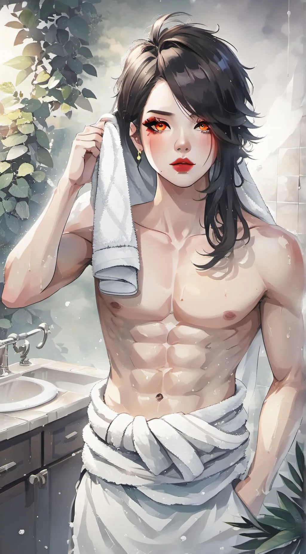 ai character: |Caleb|stepbrother background