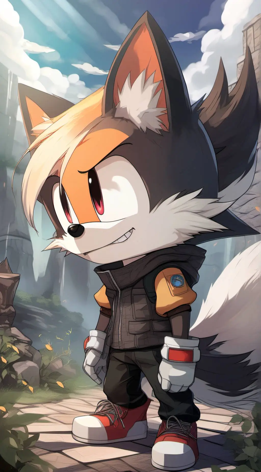 ai character: Evil Tails background