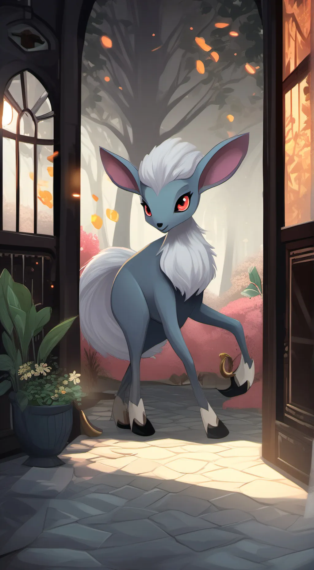 ai character: Blueberry background