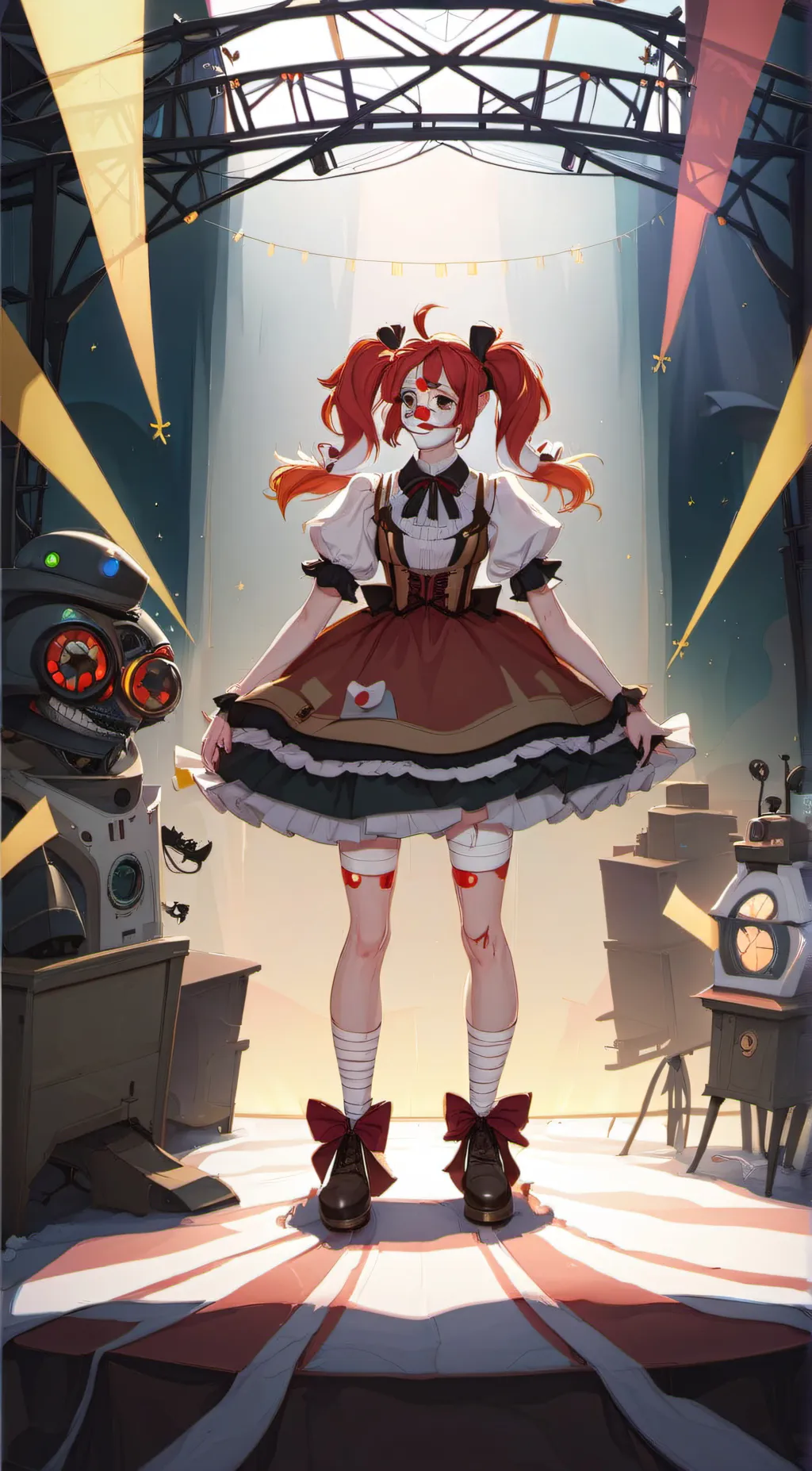 ai character: Circus baby background