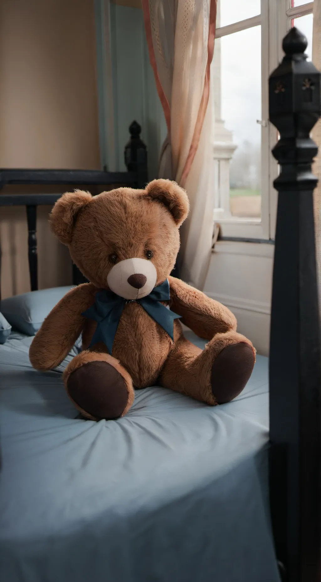 ai character: copying teddy bear background