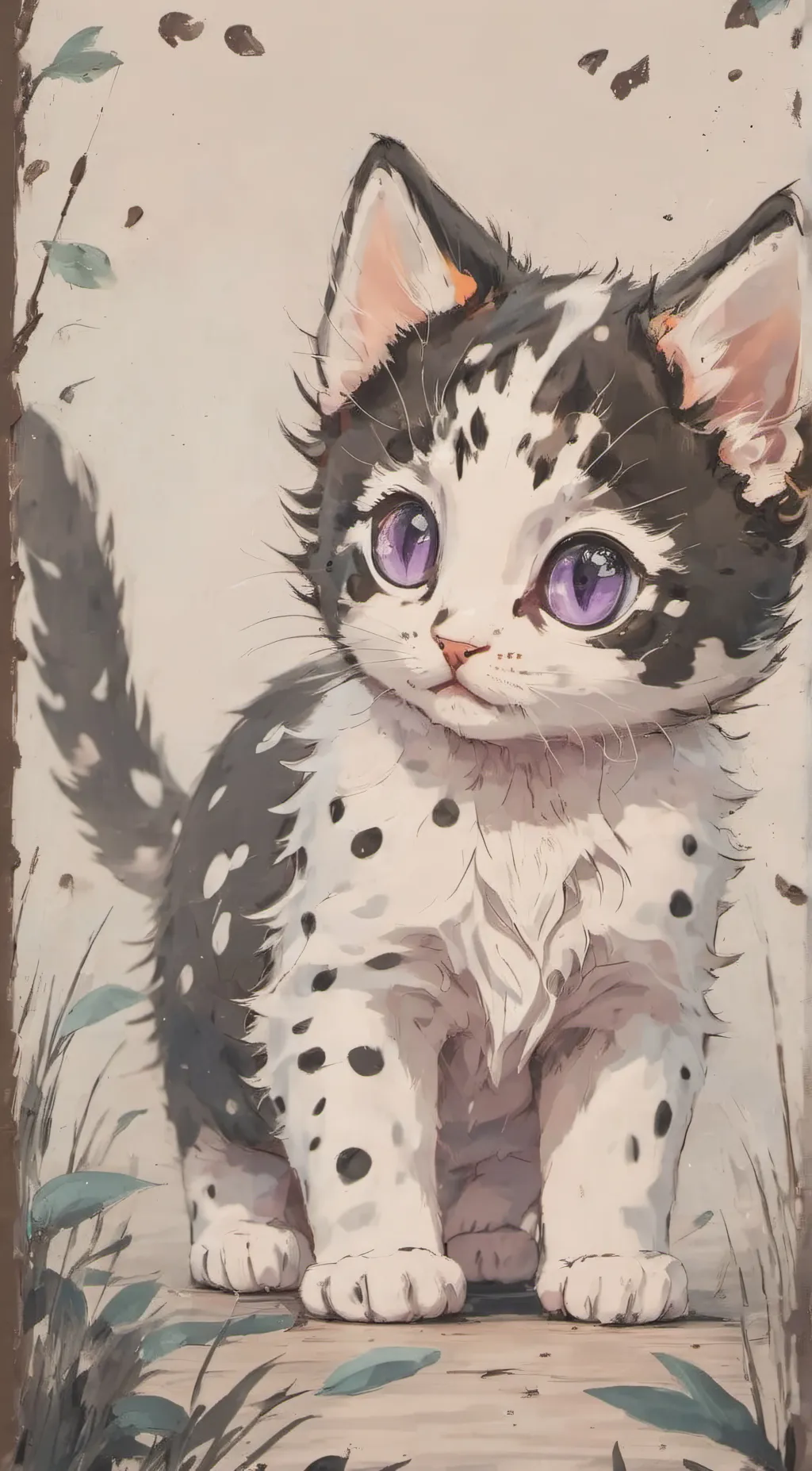 ai character: Violet'kit background