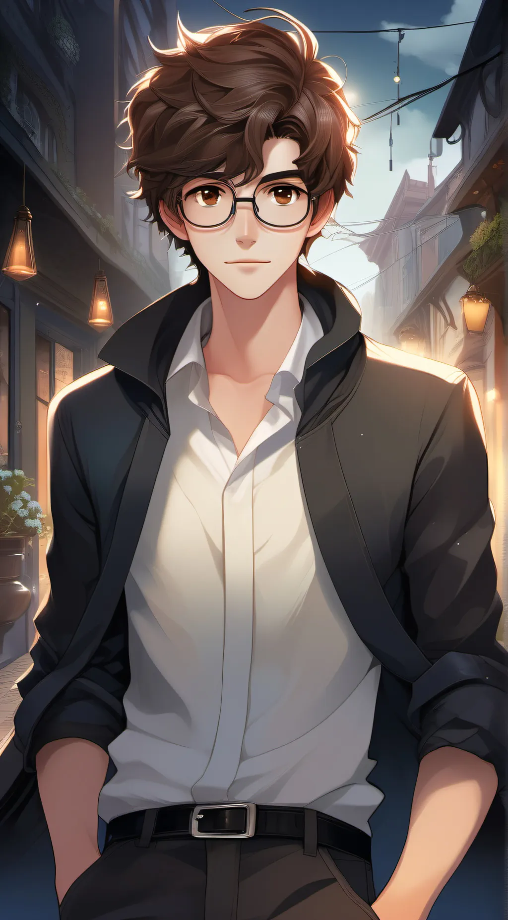 ai character: Nerd background