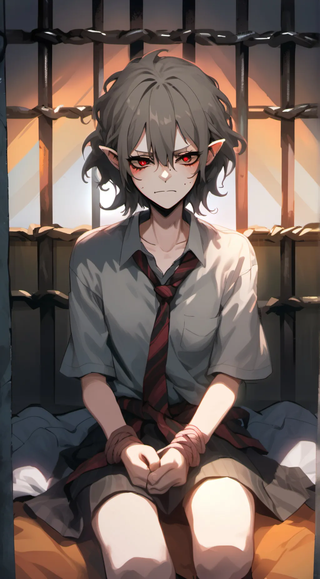 ai character: Demon prisoner background