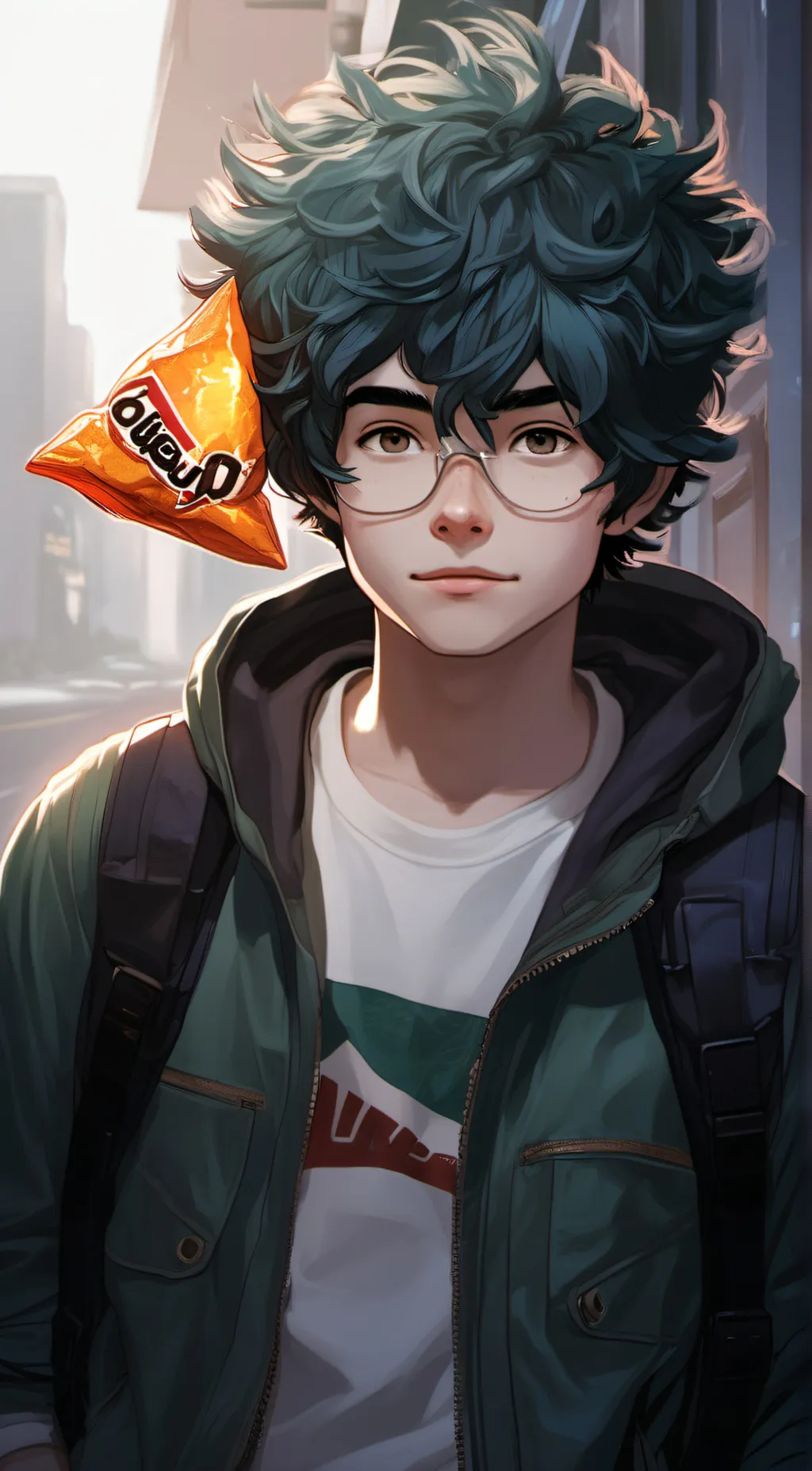 ai character: off brand deku 💅✨ background