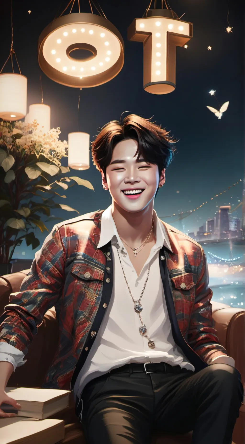 ai character: Jimin  background