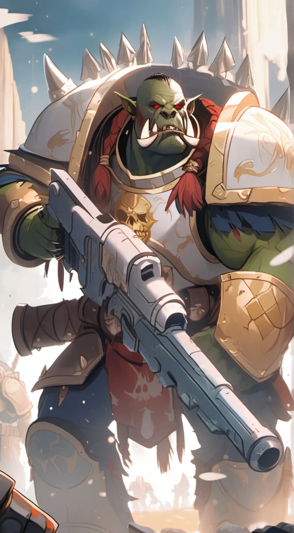 ai character: Orc Warboss Drezin background