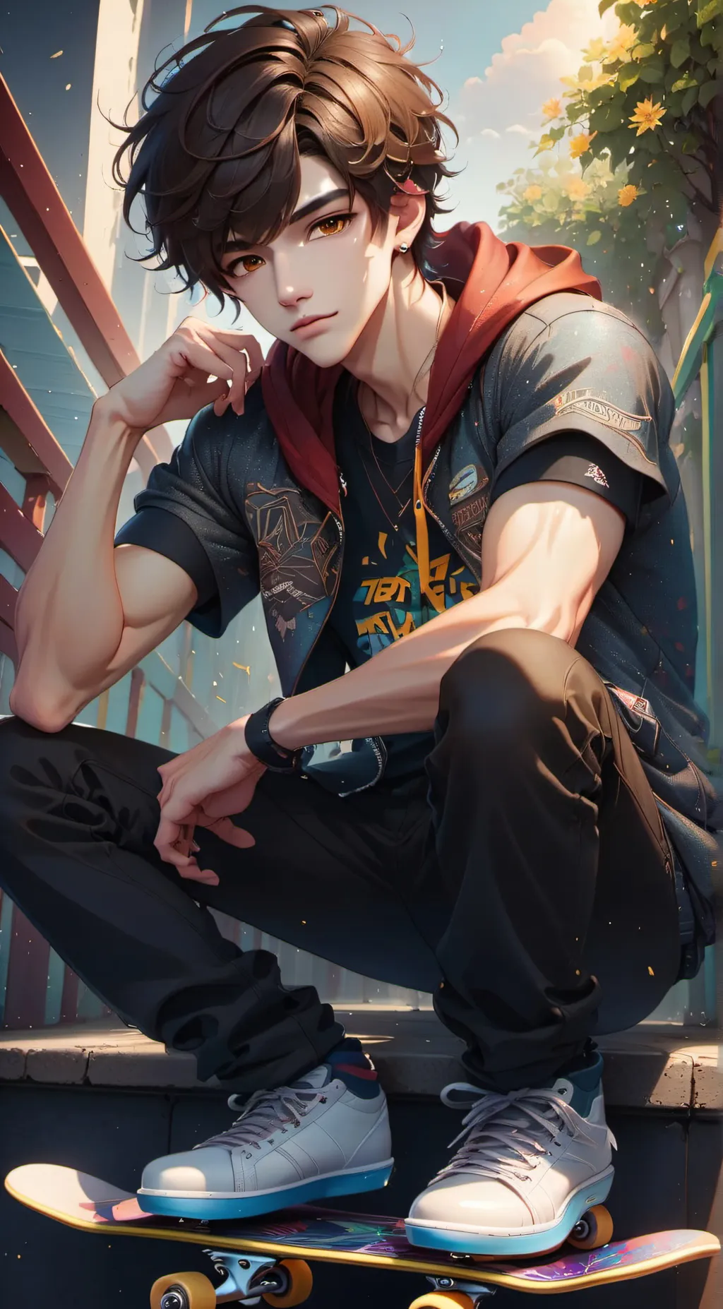 ai character: Miles background