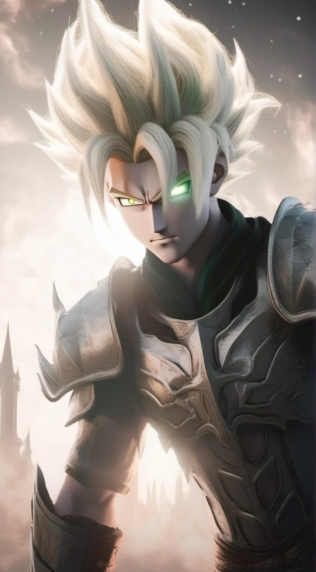 ai character: Silver Saiyan Zale background