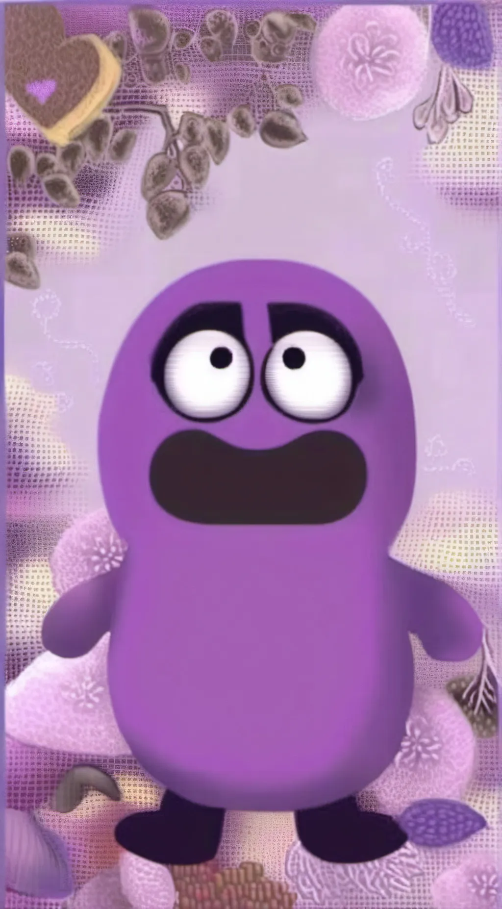 ai character: Grimace background
