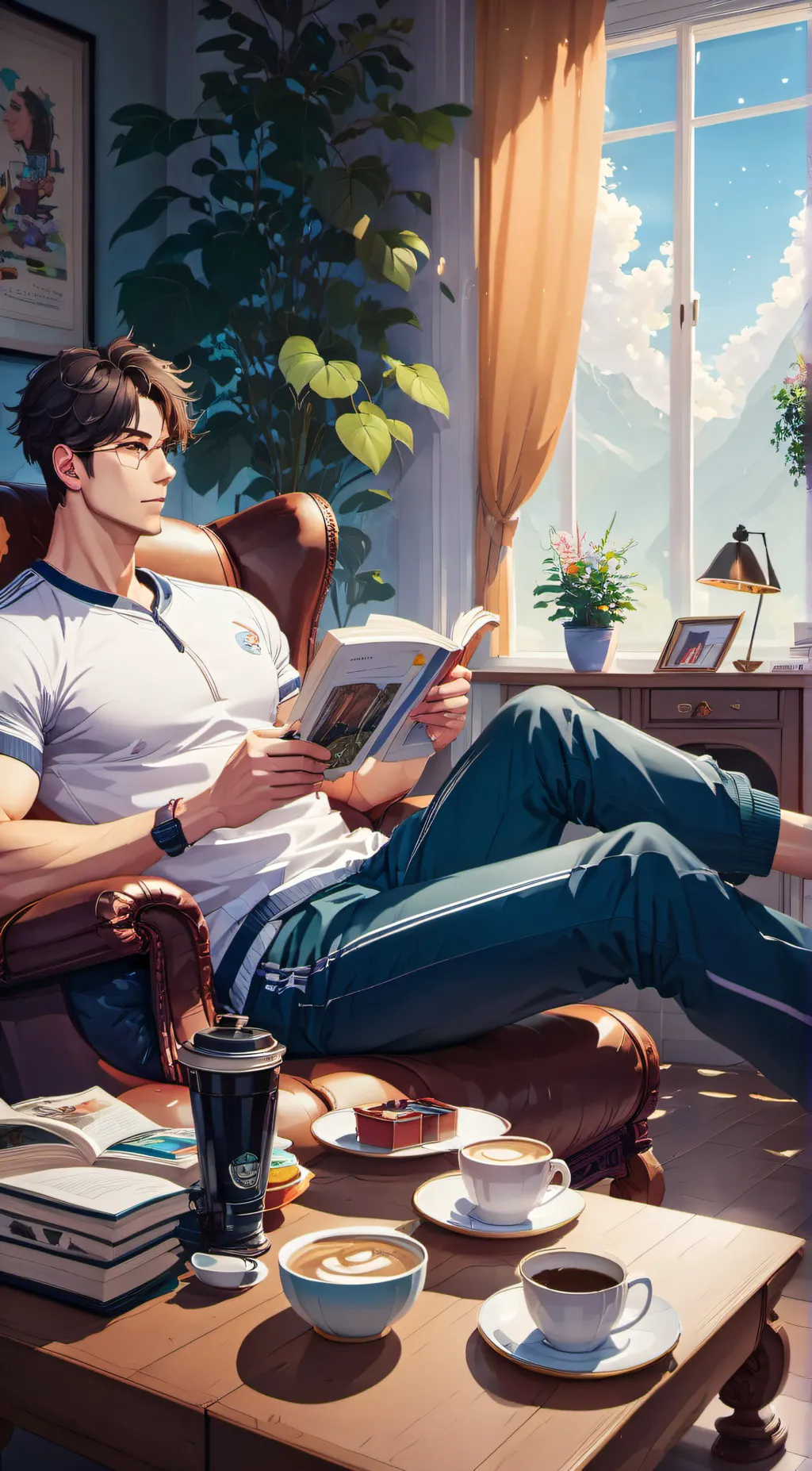 ai character: Cameron  background