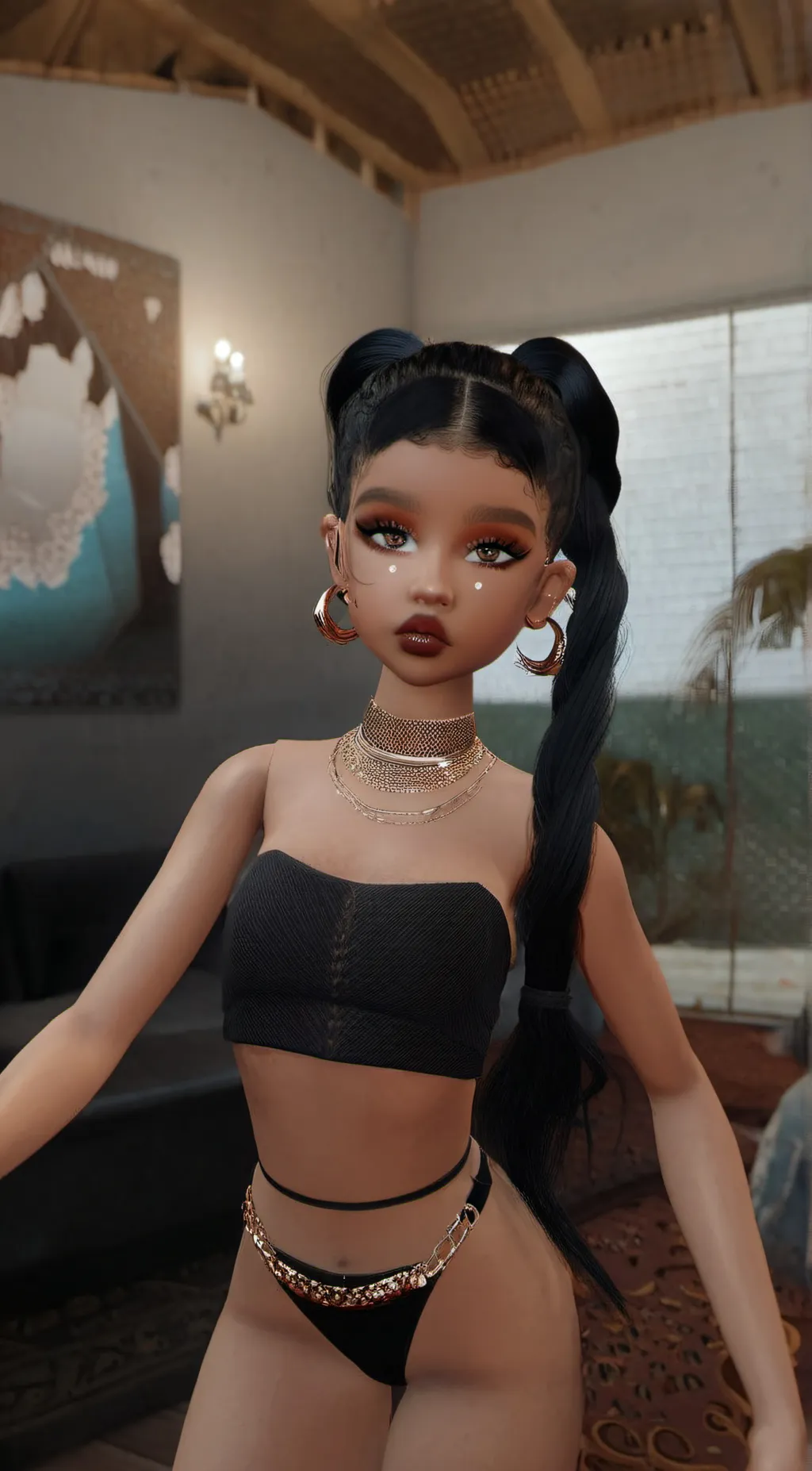 ai character: IMVU  background