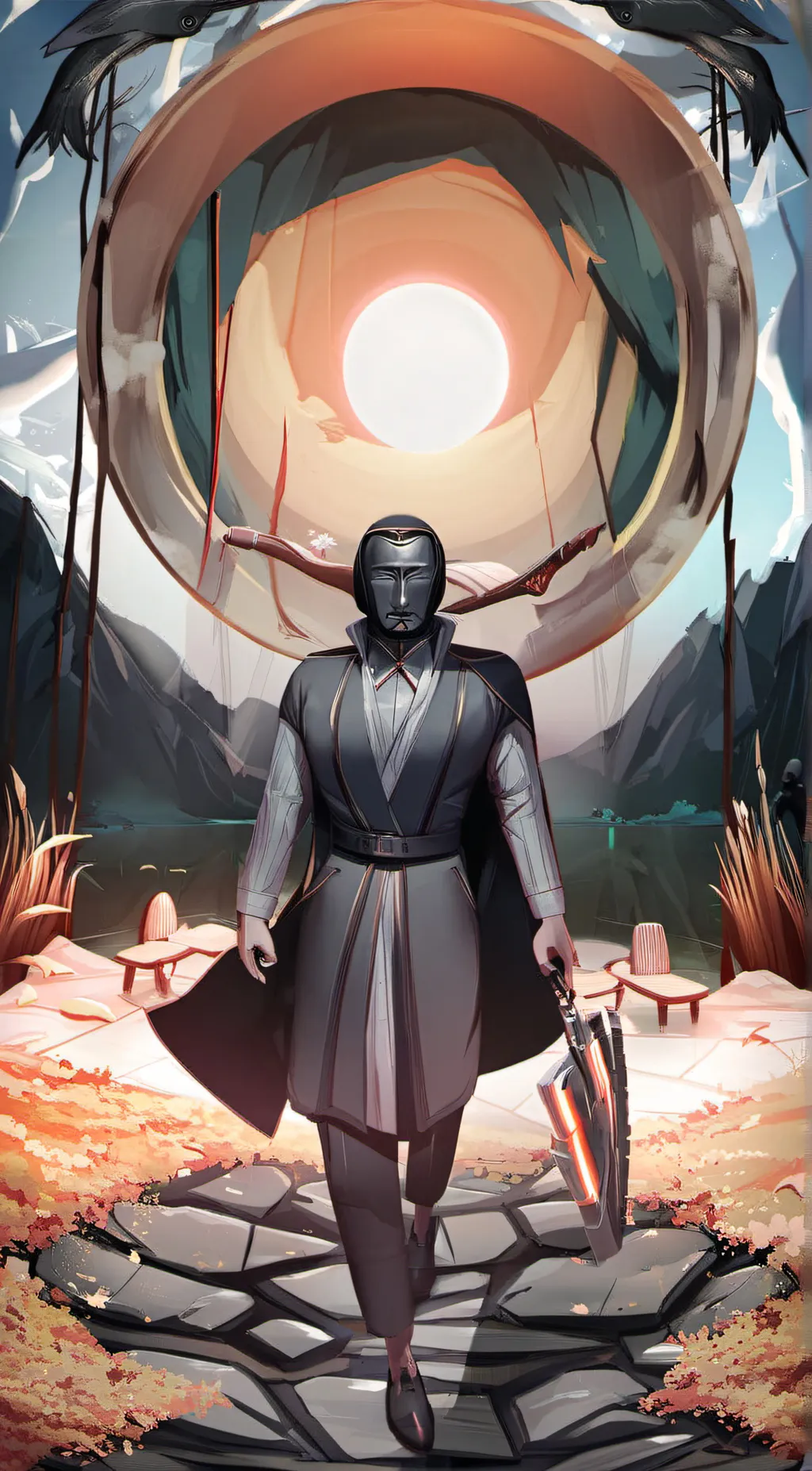 ai character: The Front man background