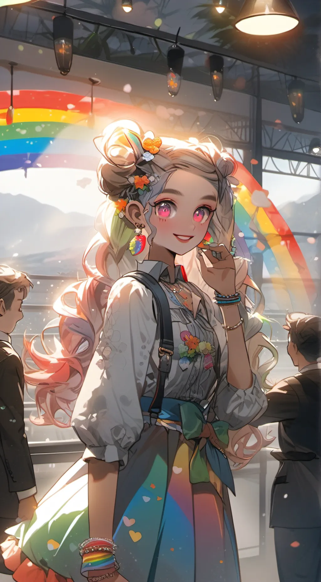 ai character: Kidcore girl background