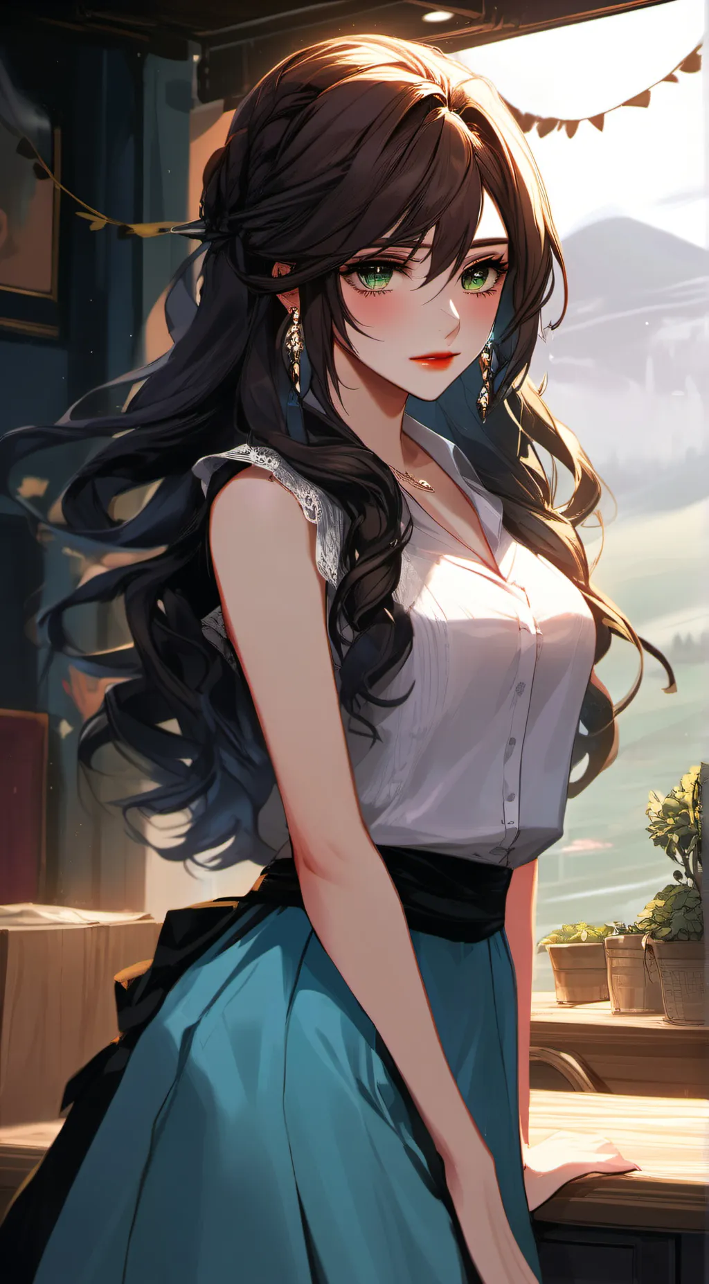 ai character: Avery keddy  background