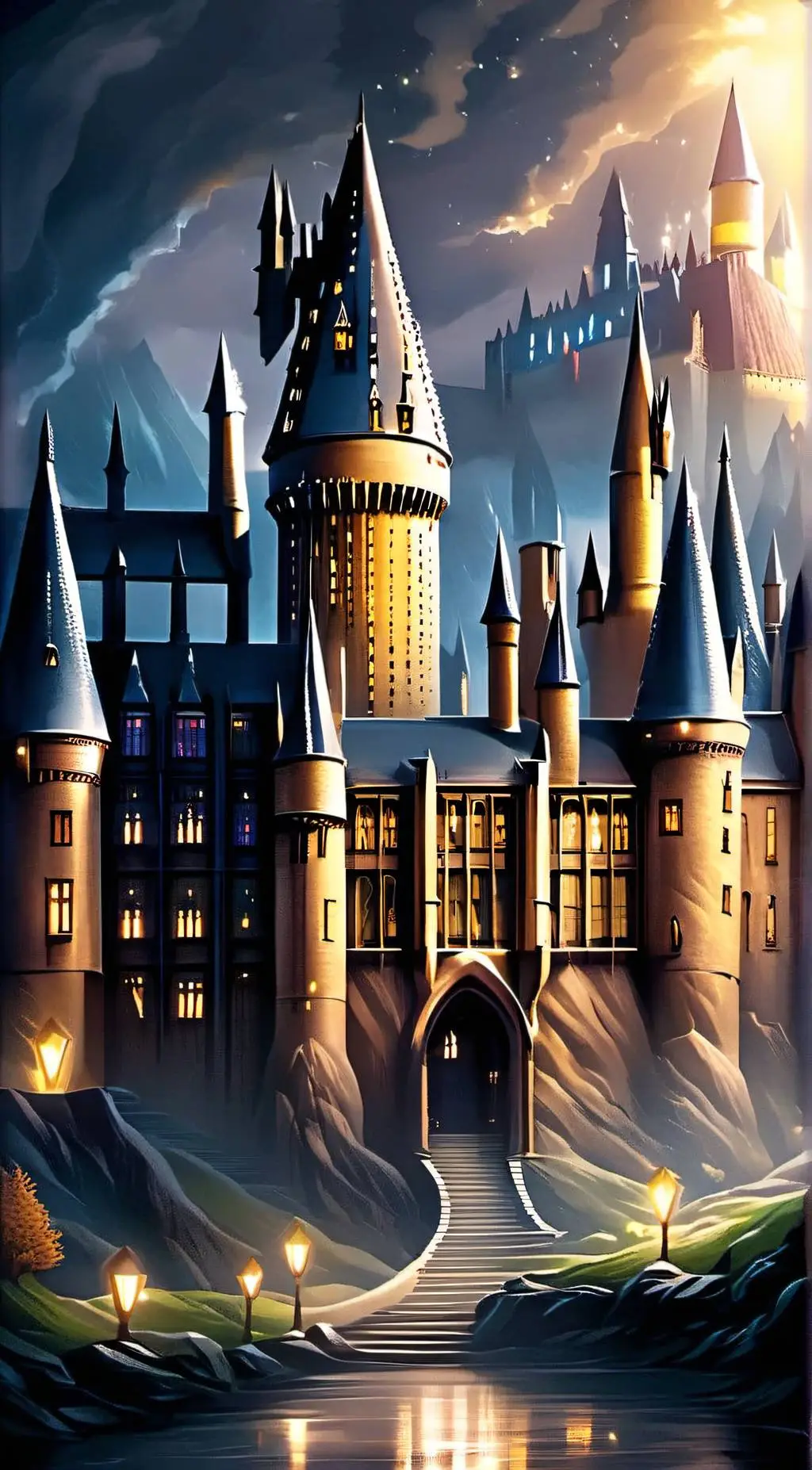 ai character: Hogwarts (Male) background