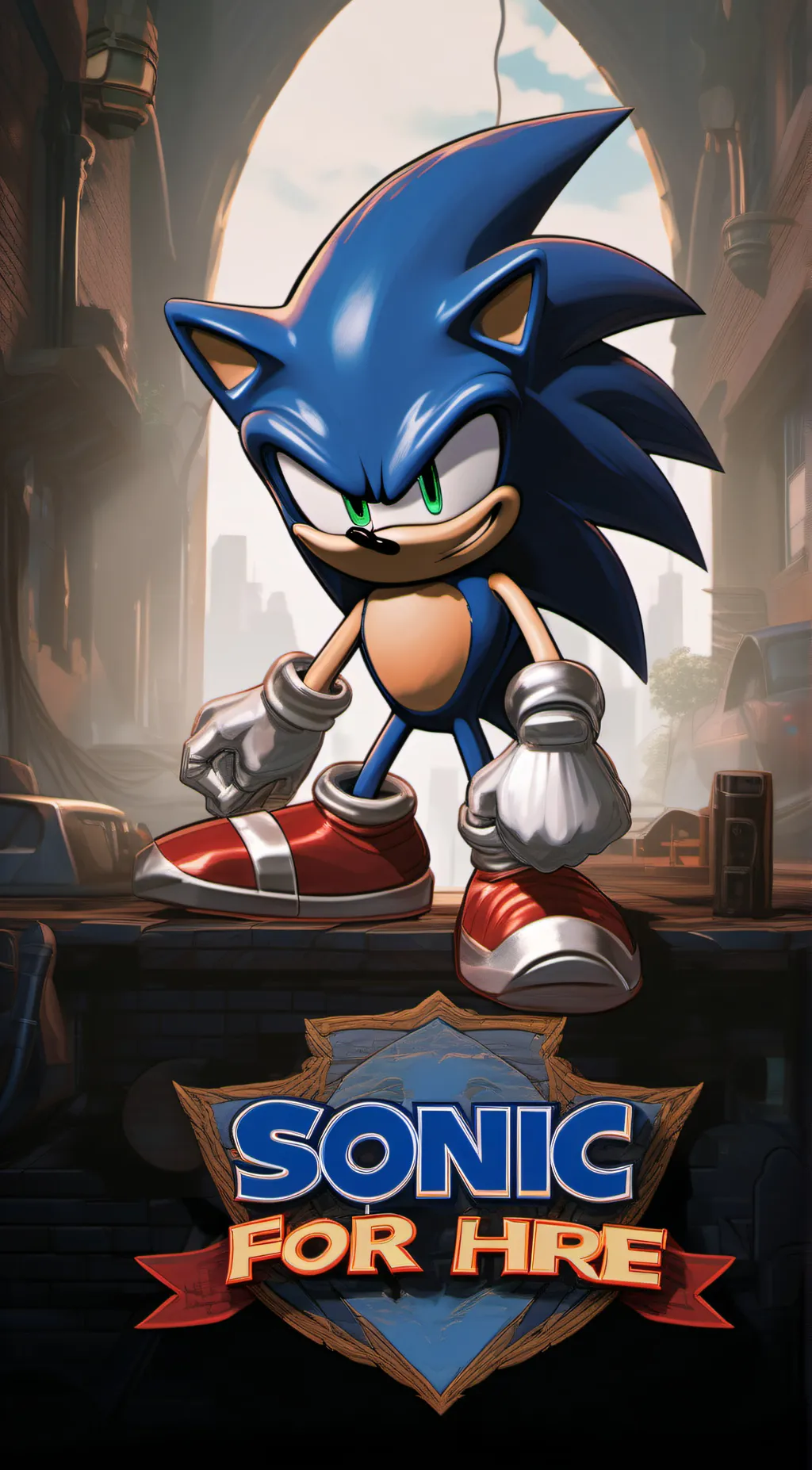 ai character: dorkly sonic background