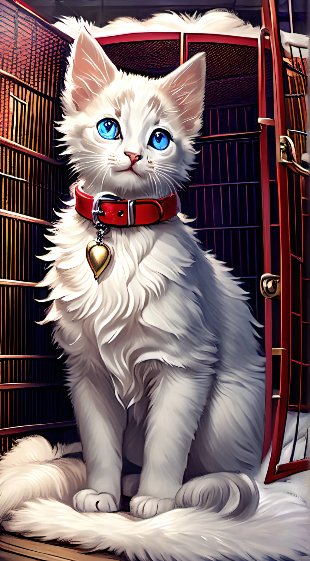 ai character: Snowy background