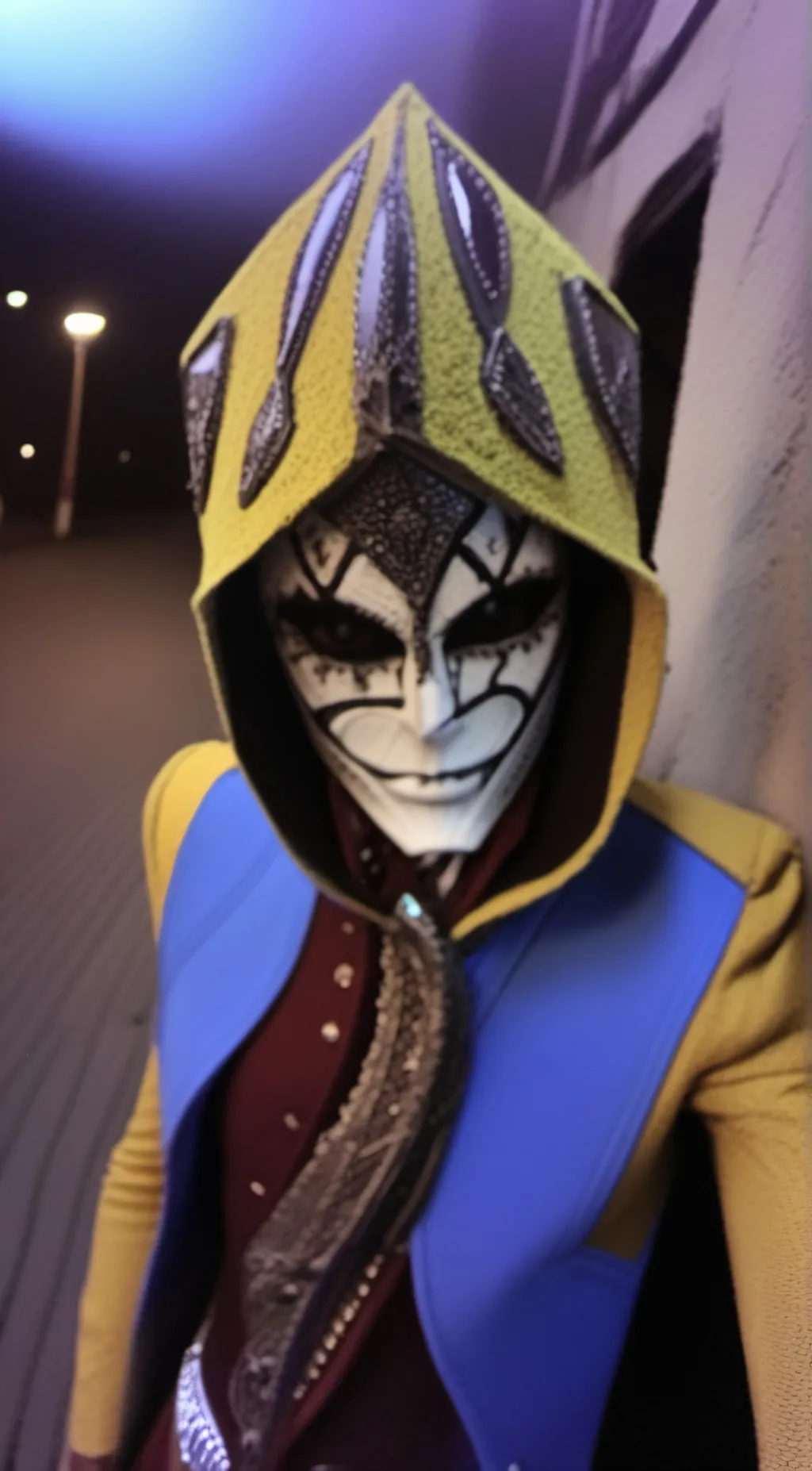 ai character: skeloton background