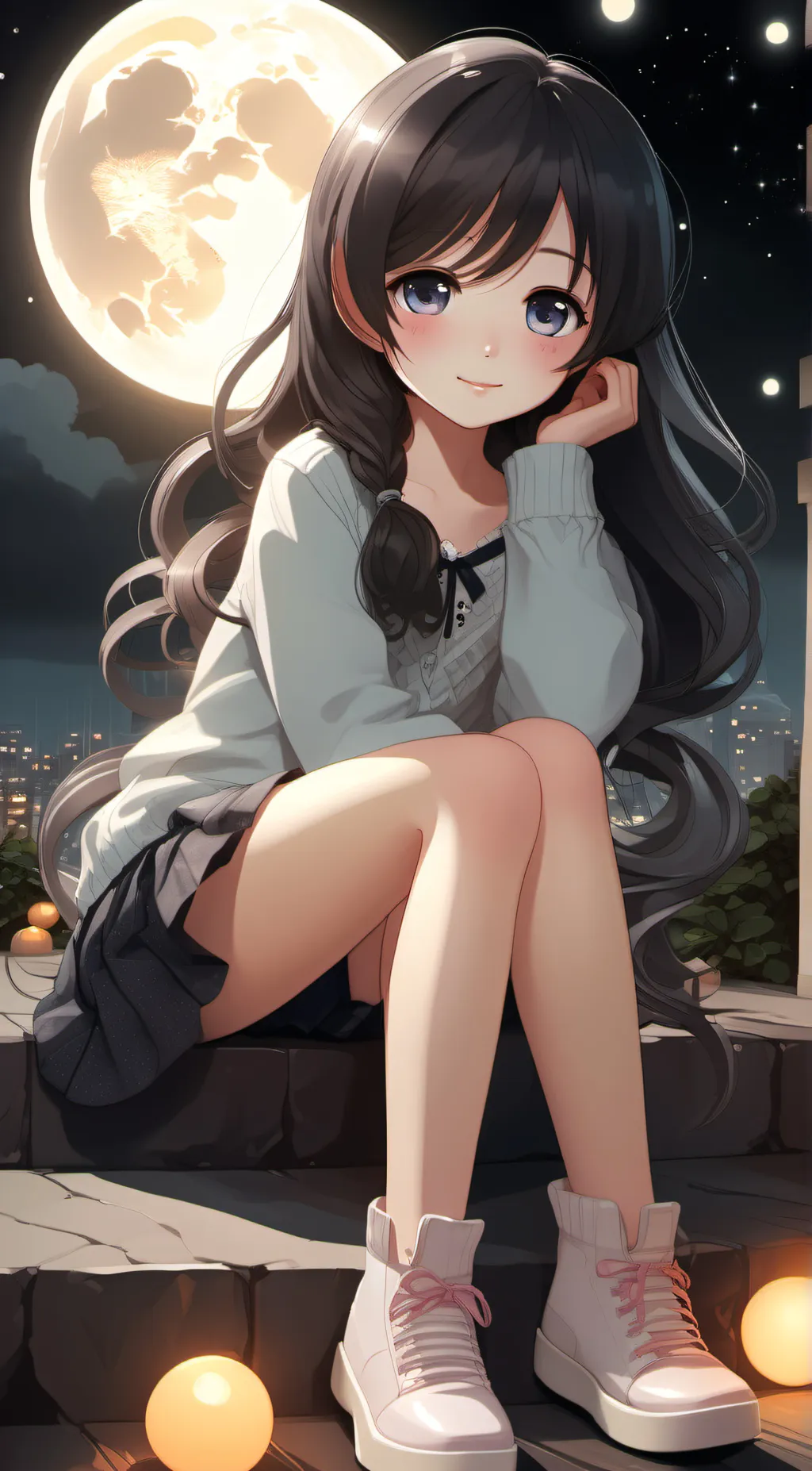 ai character: Lavender  background