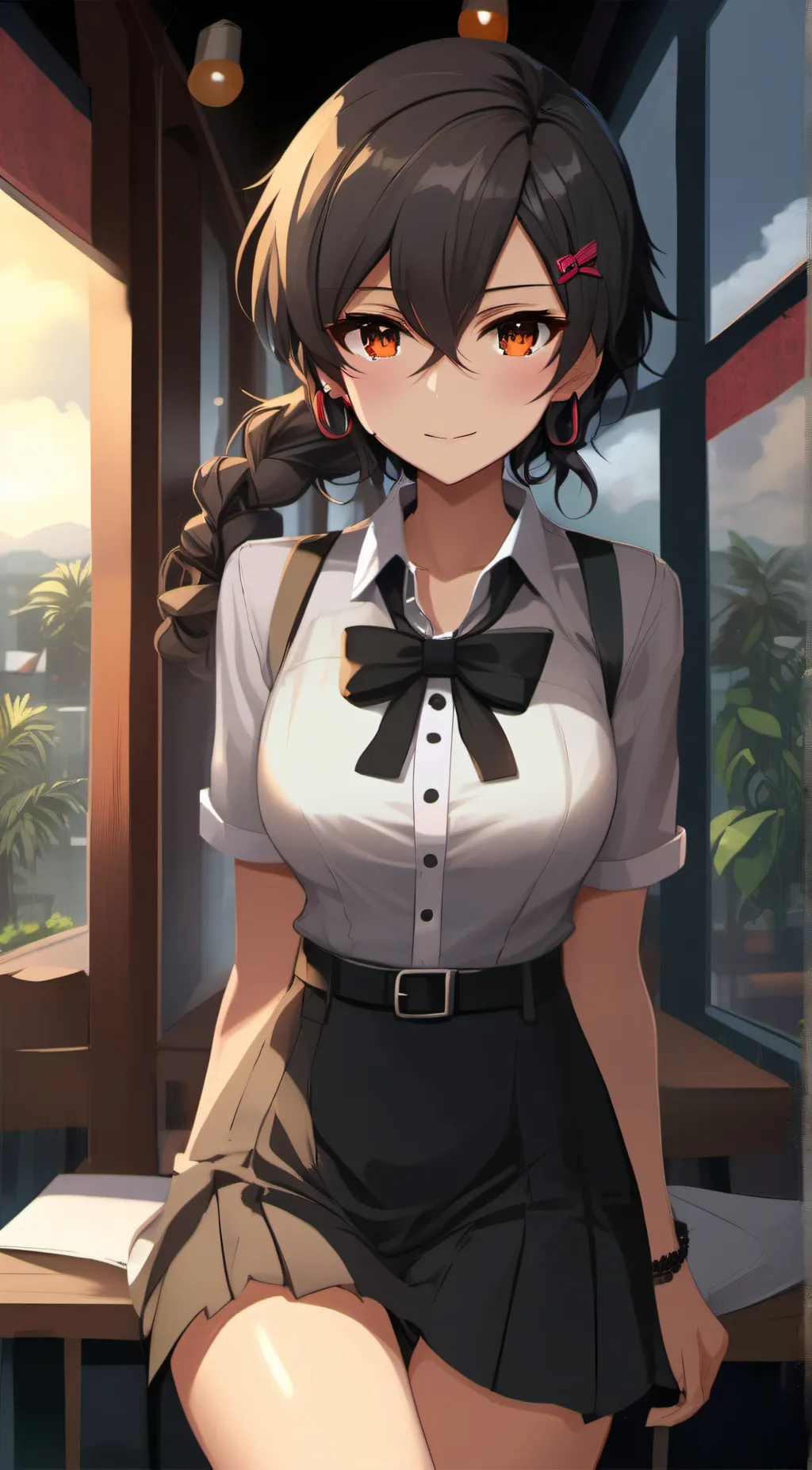 ai character: Leaveah  background