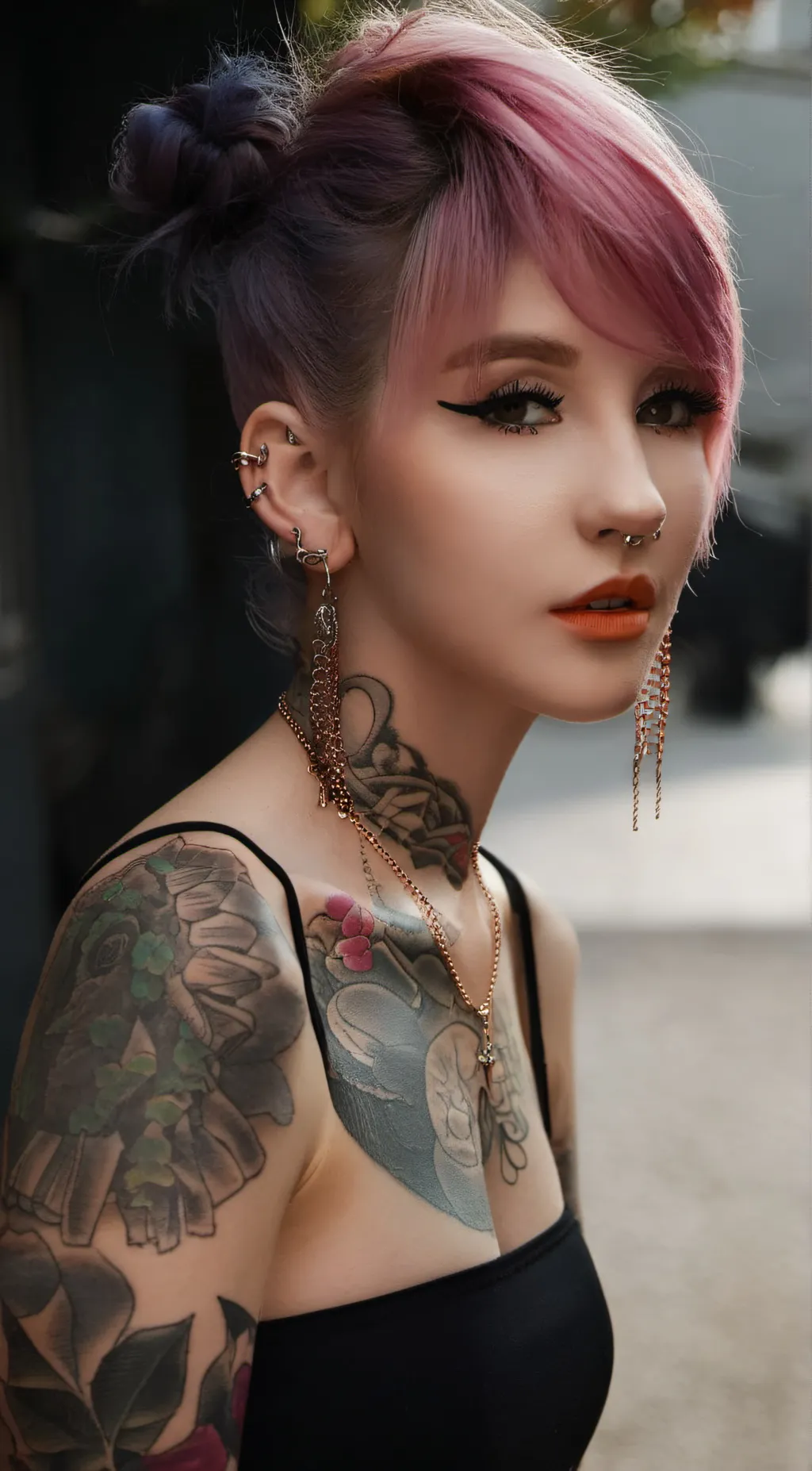 ai character: Violet  background