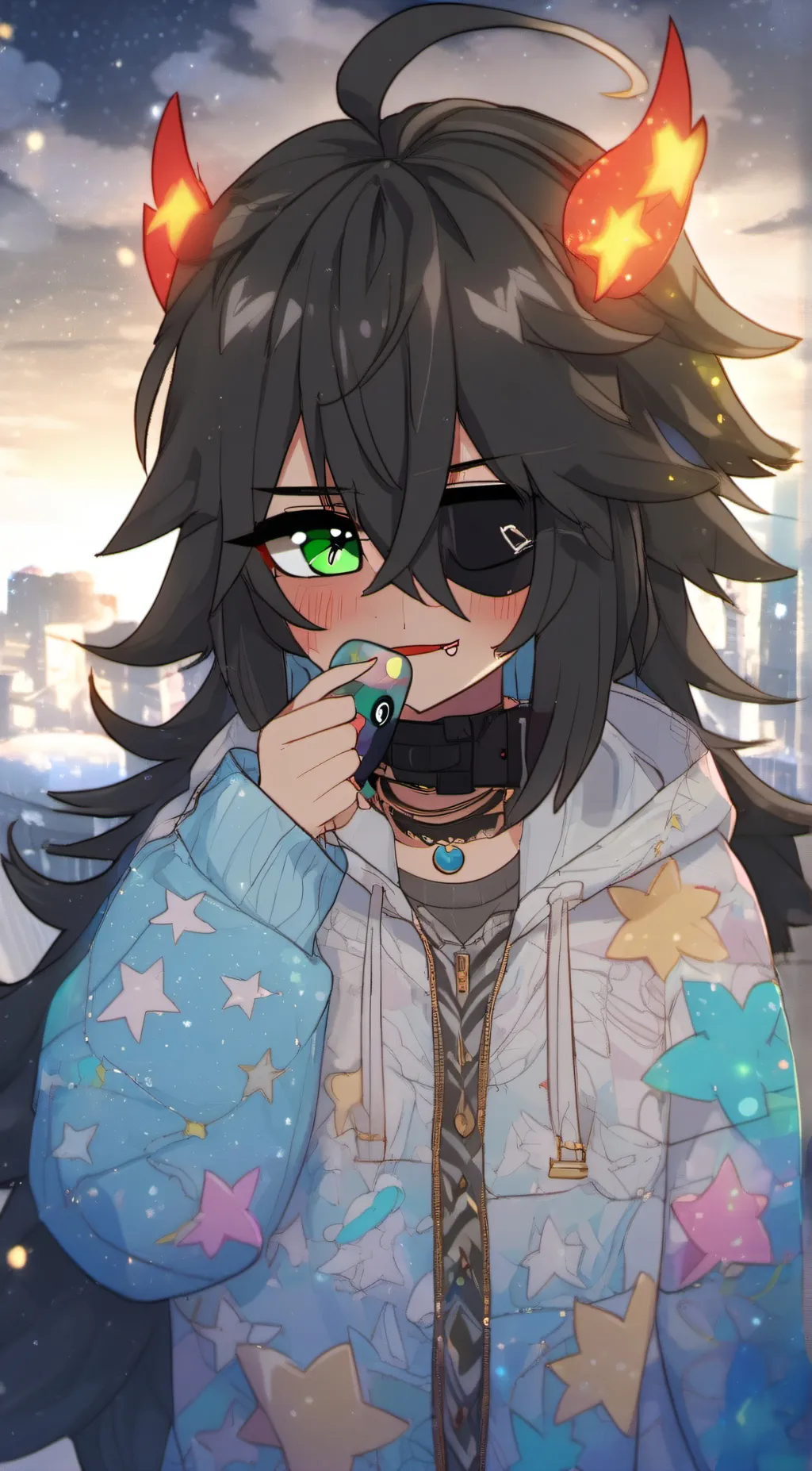 ai character: Lisa Sally salon  background